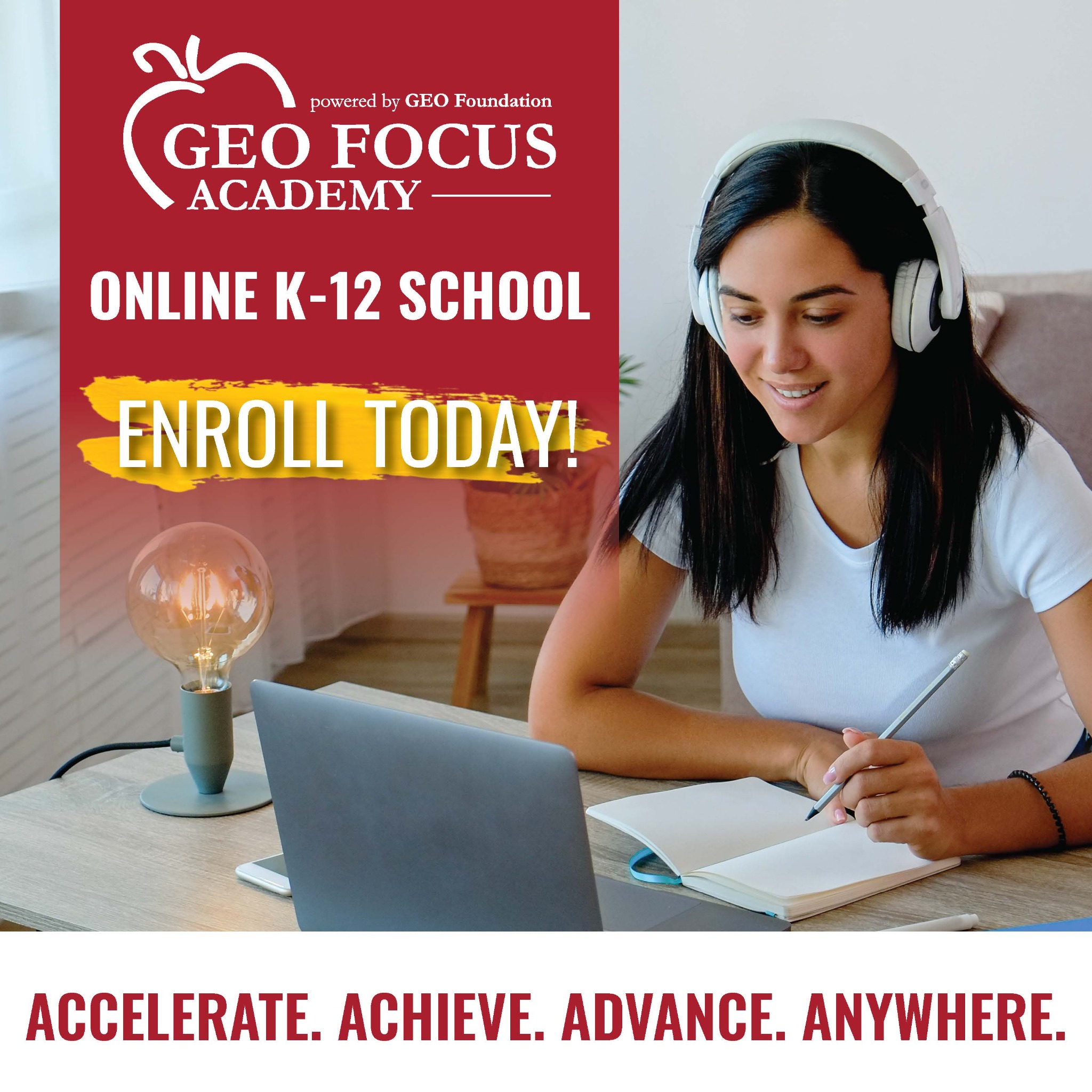 GEO Focus Indiana Facebook ad: Enroll Today!
