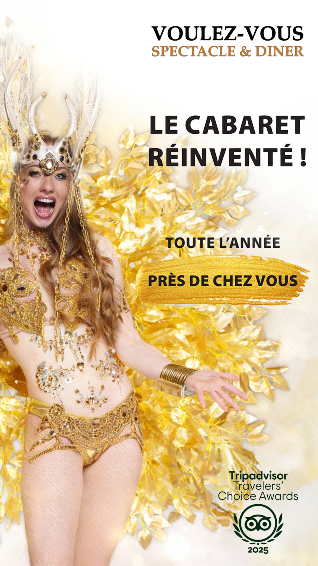 Voulez-Vous - Spectacle & Diner Facebook ad from Jan 21, 2026