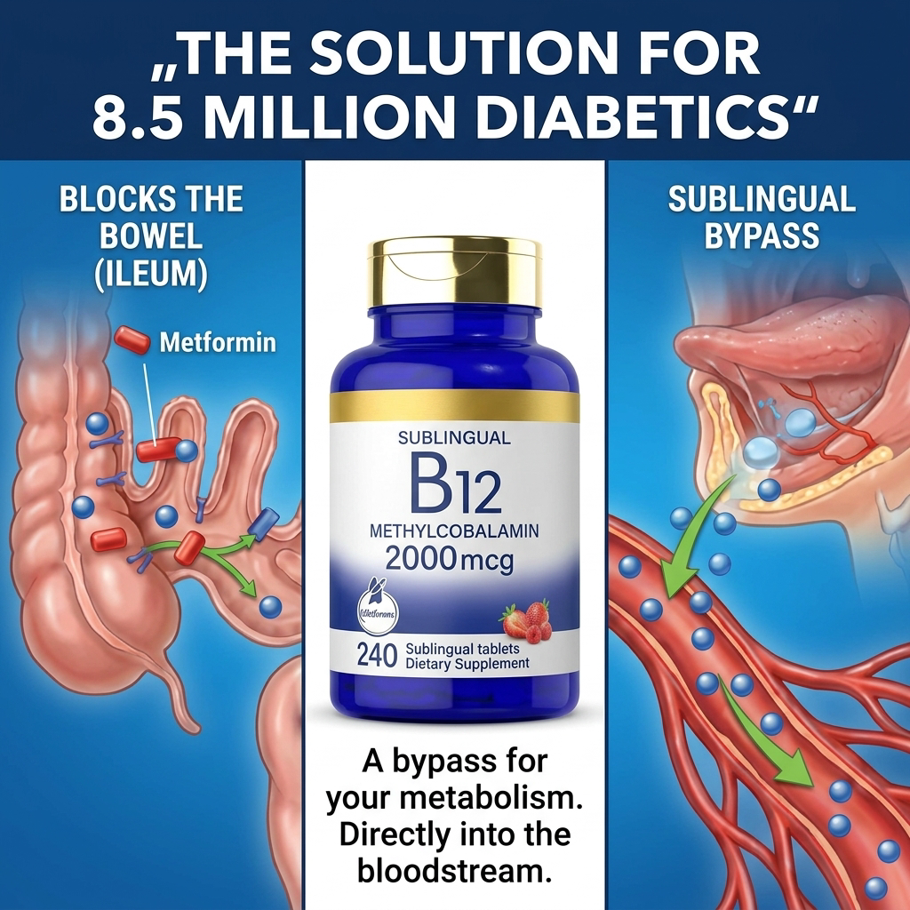 Grace Holloway Facebook ad: B12 for diabetics that bypasses the gut entirely