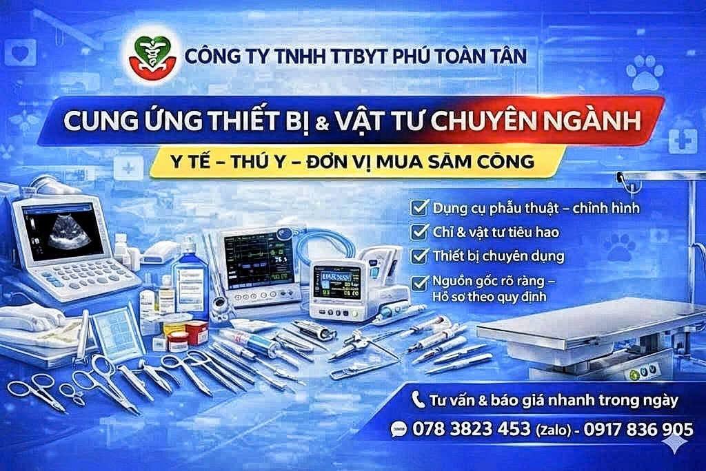 Thiết Bị Y Tế Phú Toàn Tân Facebook ad: CÔNG TY TNHH TTBYT PHÚ TOÀN TÂN