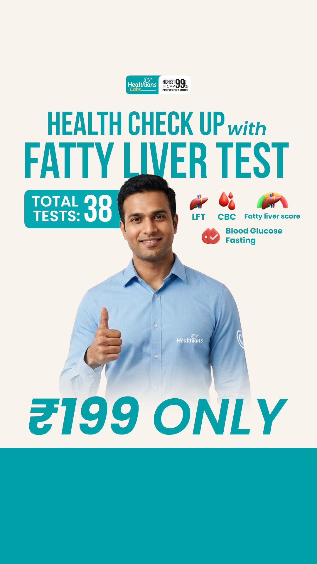 Healthians Facebook ad