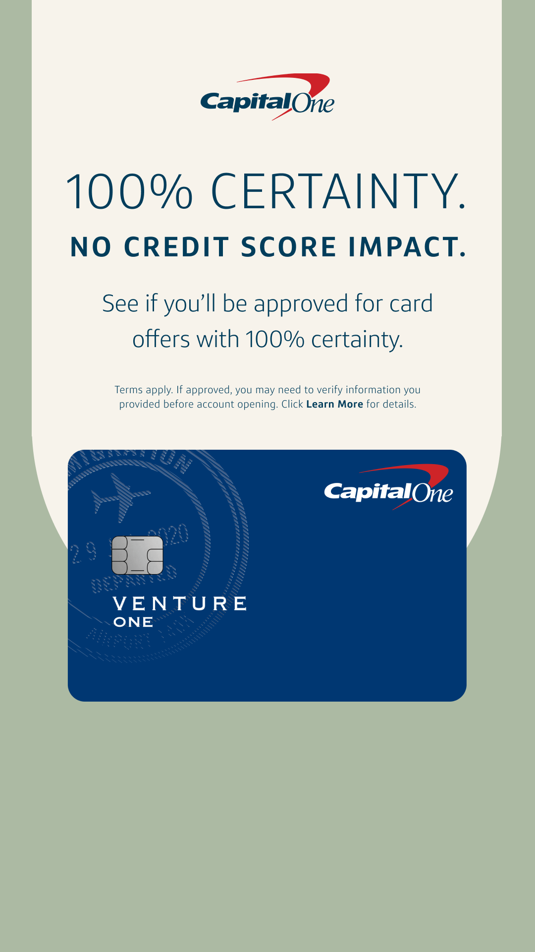 Capital One Facebook ad