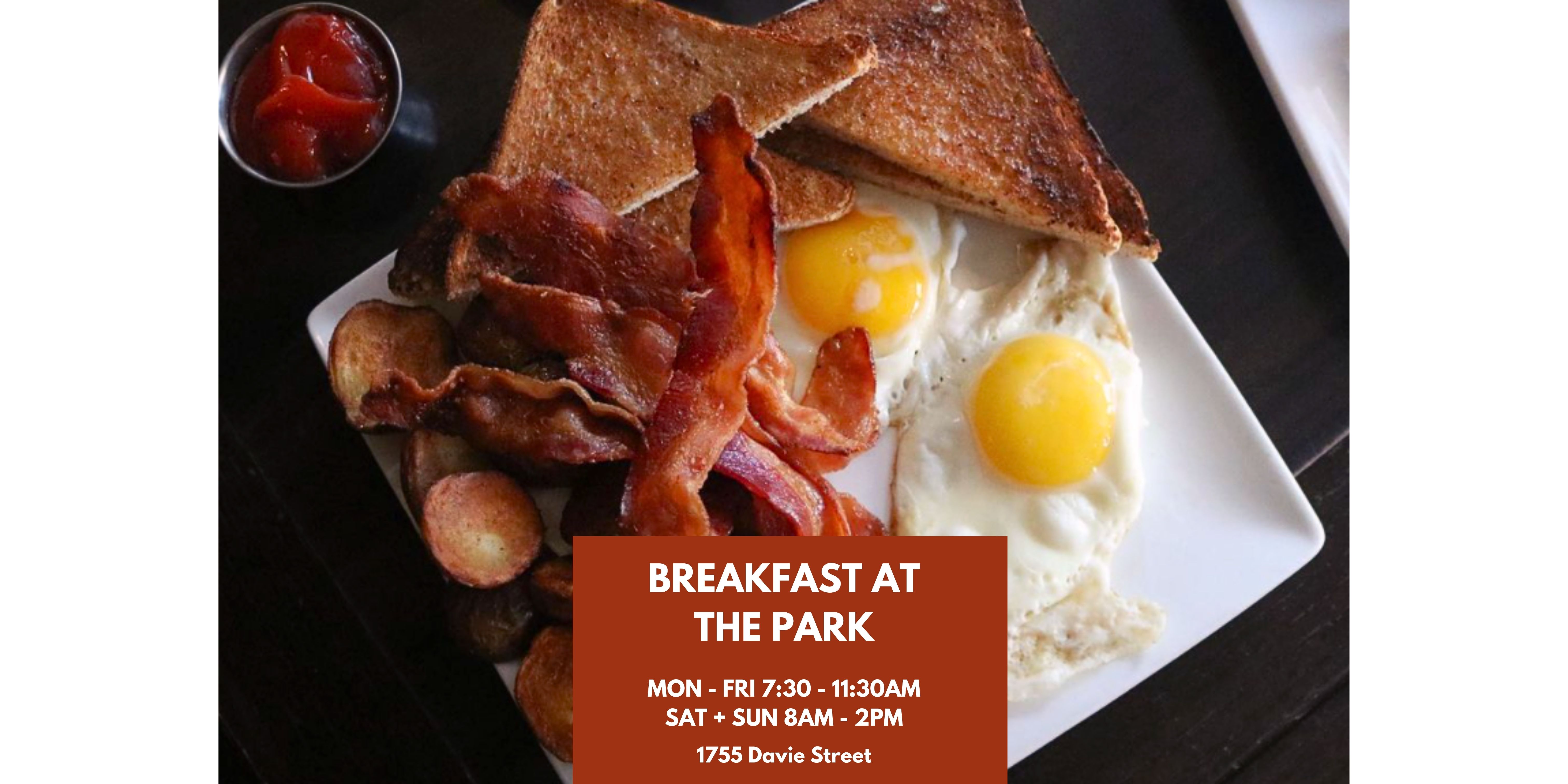 The Park Pub Facebook ad: Breakfast at The Park Pub