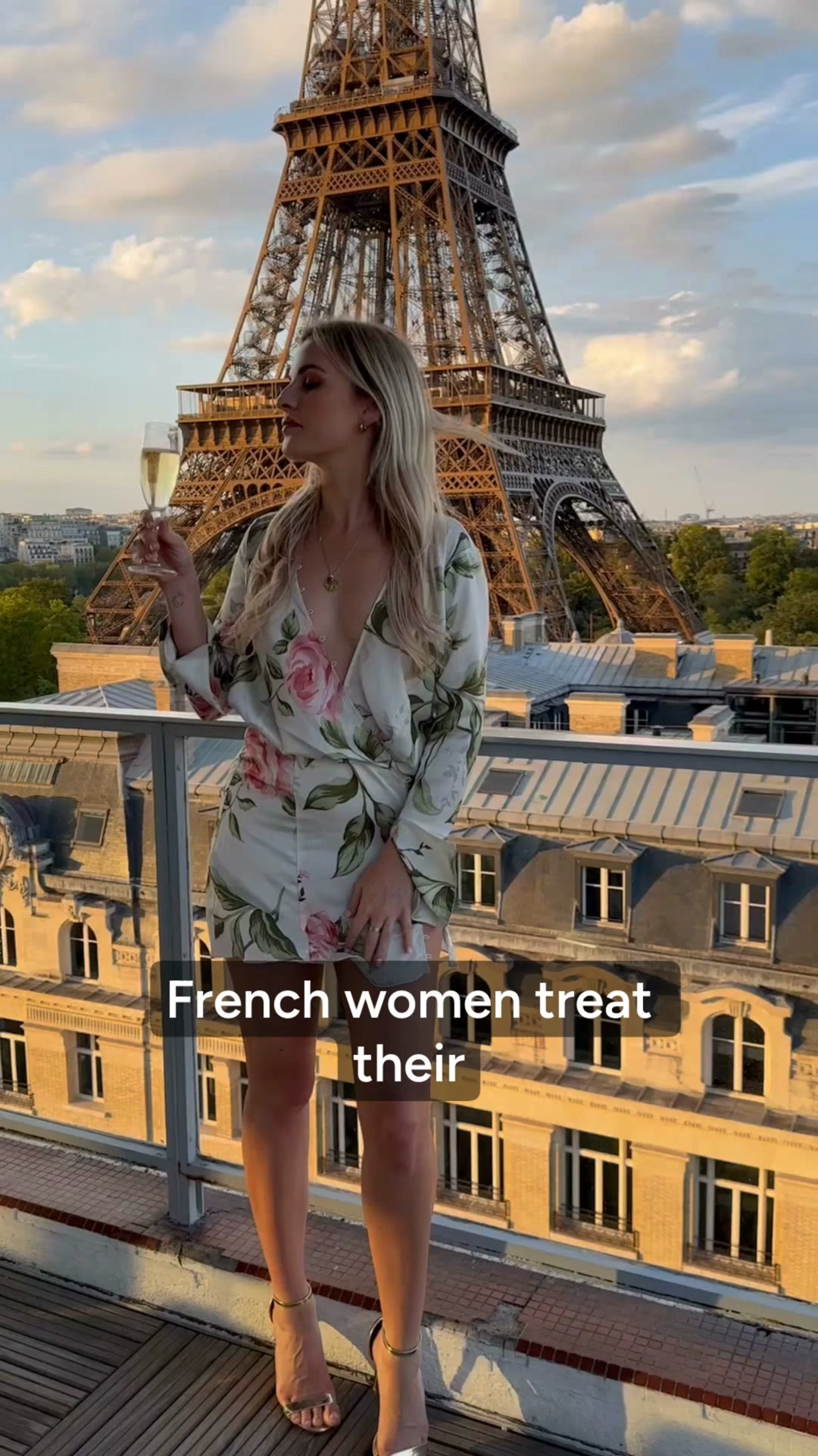 Miracle de Paris Facebook ad: We don't hide our legs. We perfect them., a French woman…