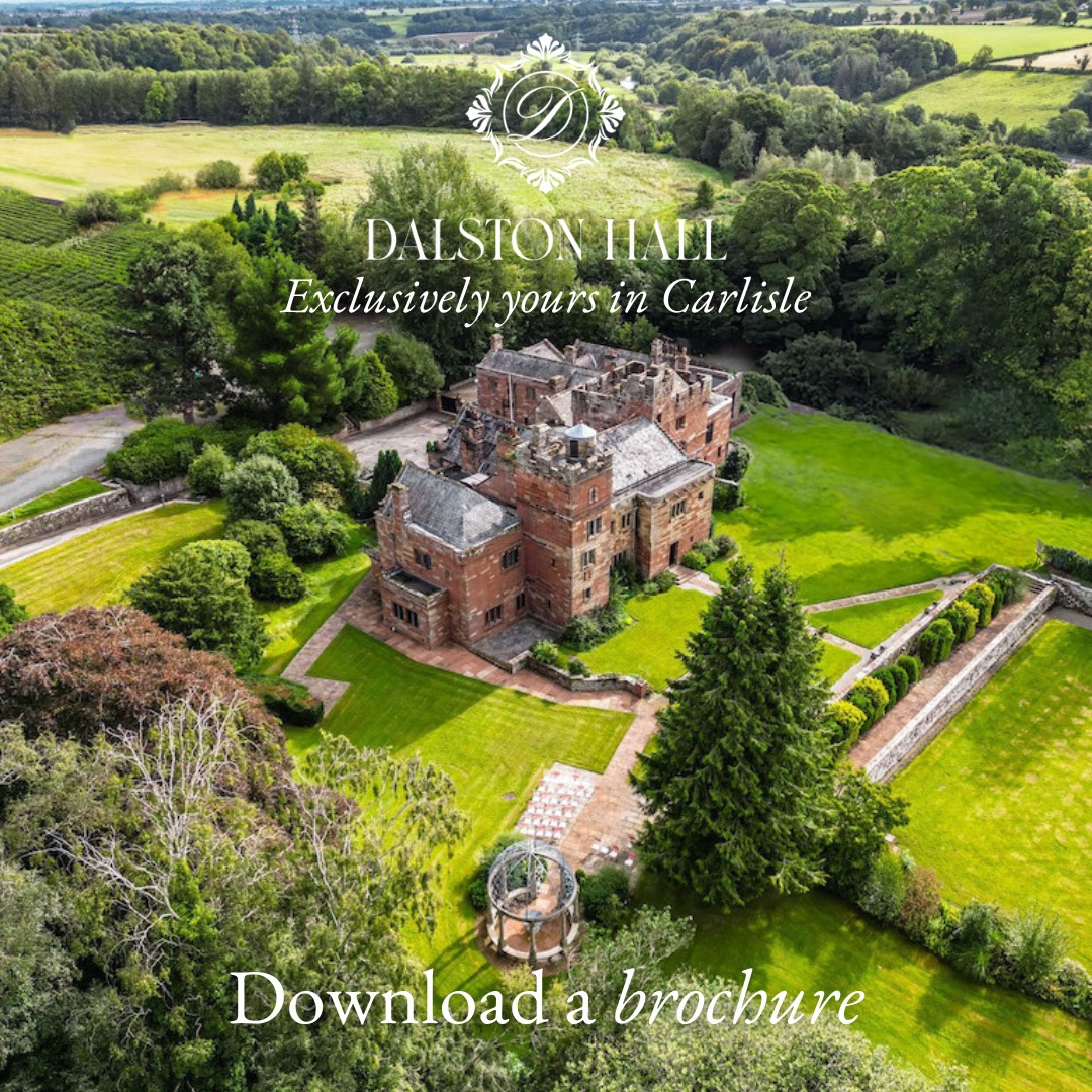 Dalston Hall Facebook ad: Landscaped gardens, timeless ceremony spaces