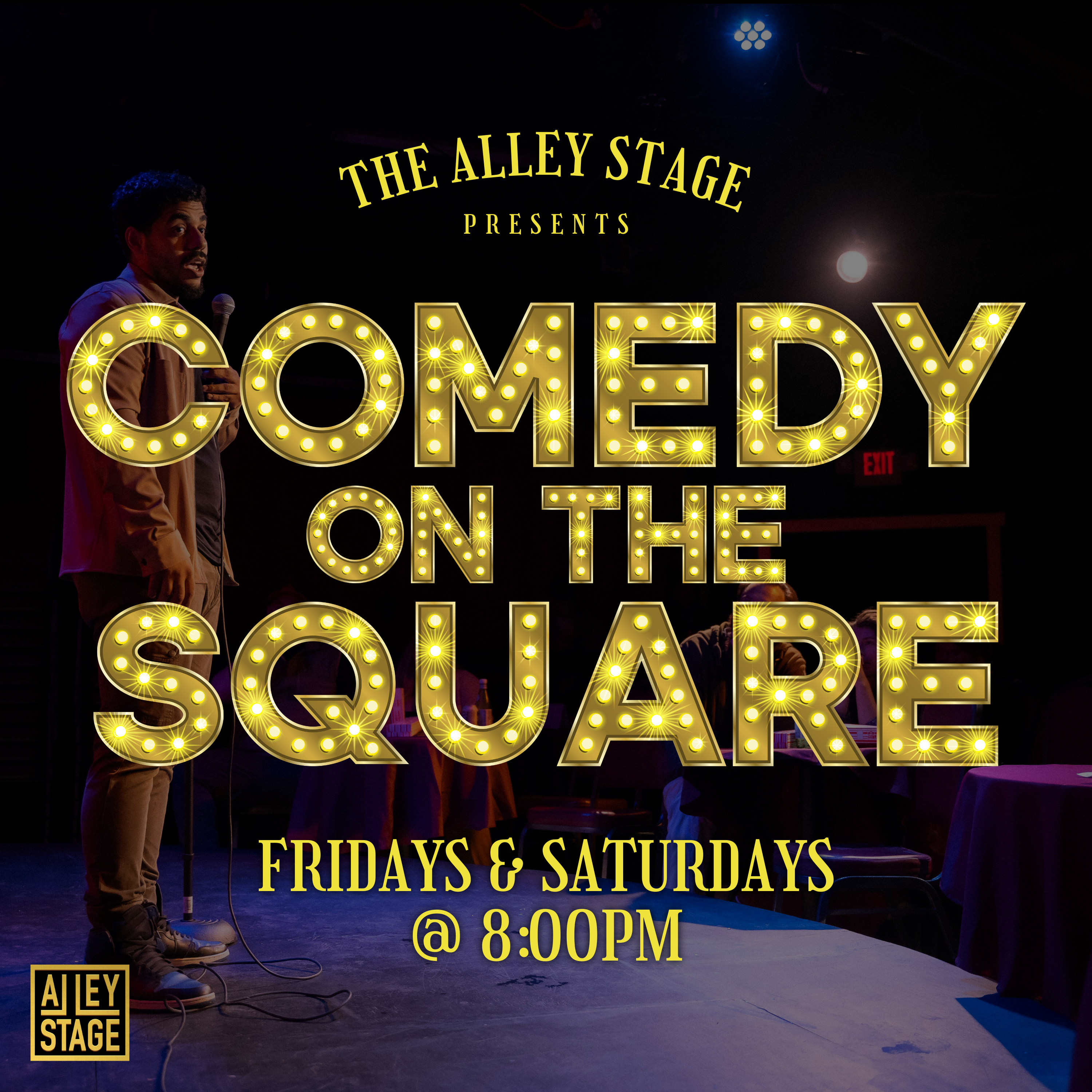 Alley Stage Facebook ad: Comedy @ The Alley Stage!