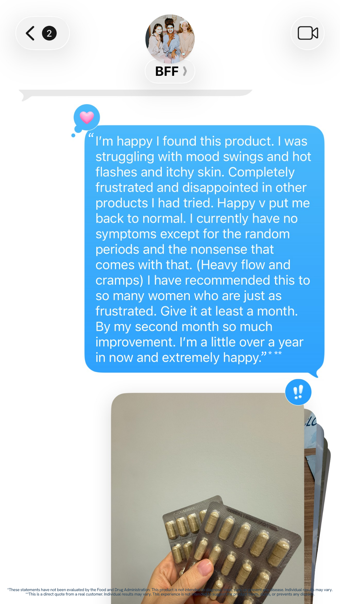 Happy V Facebook ad