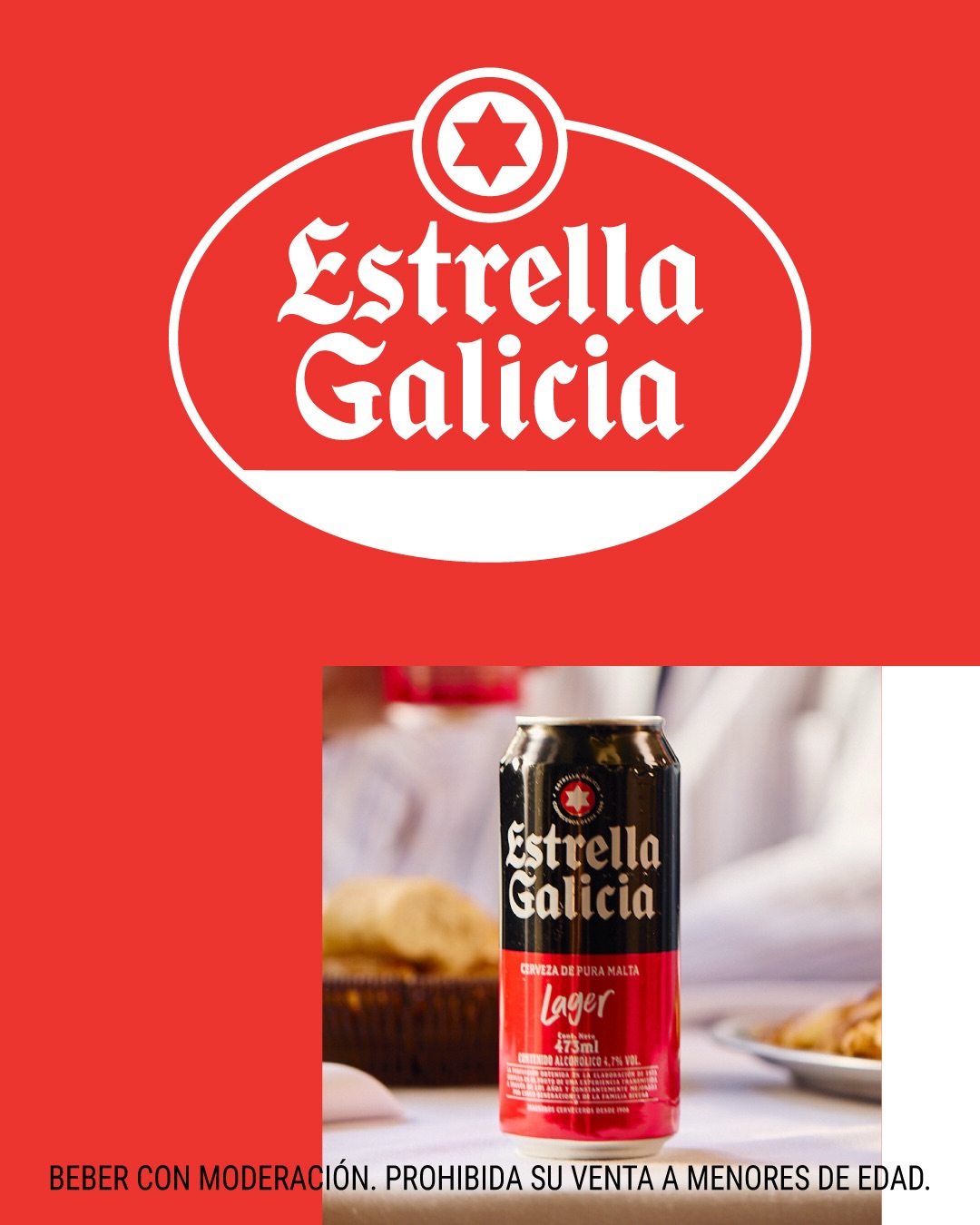 Estrella Galicia Argentina Facebook ad: Nacida en España, lista para llegar a Argentina