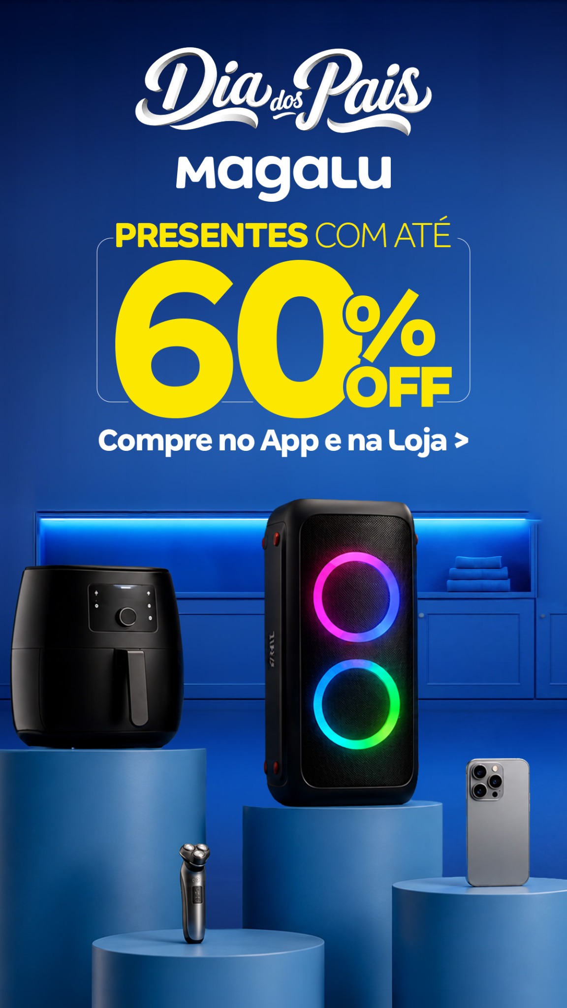 Magazine Luiza Facebook ad: Ofertas Exclusivas no App Magalu