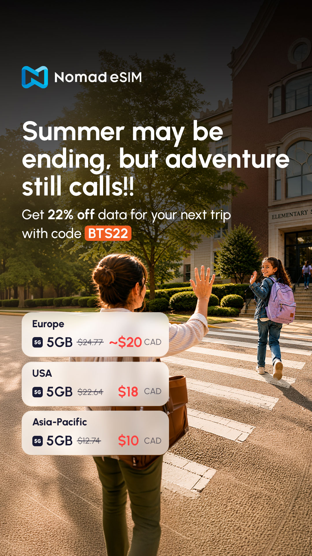 Nomad Esim Facebook ad
