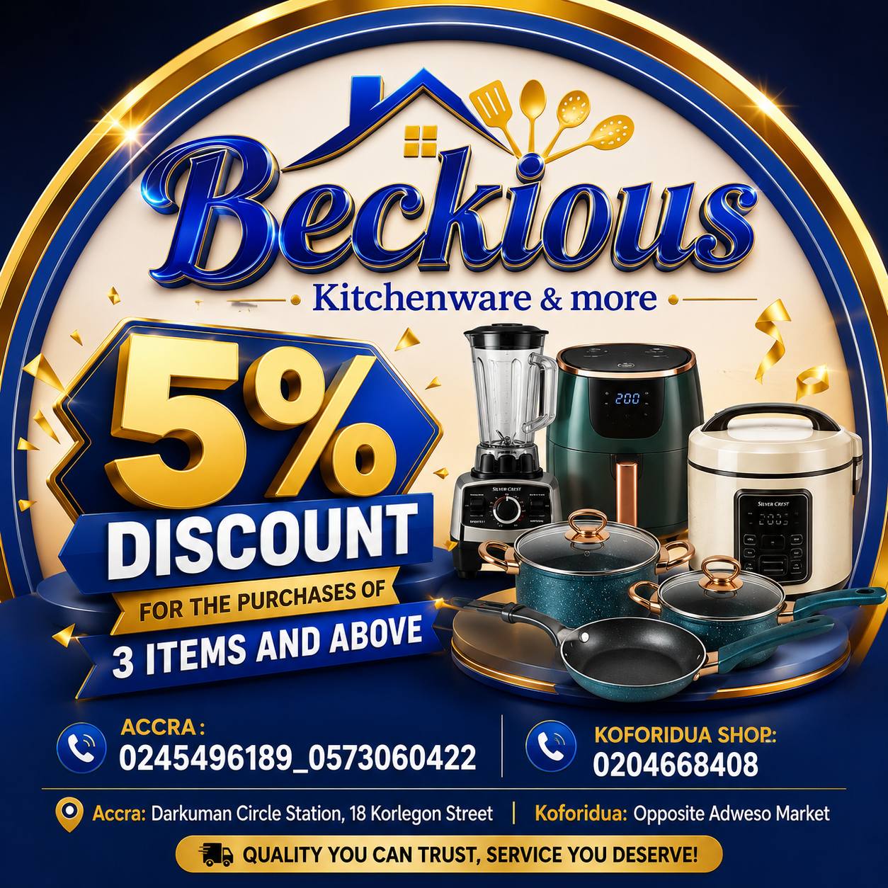 Beckious Kitchenware & More Facebook ad