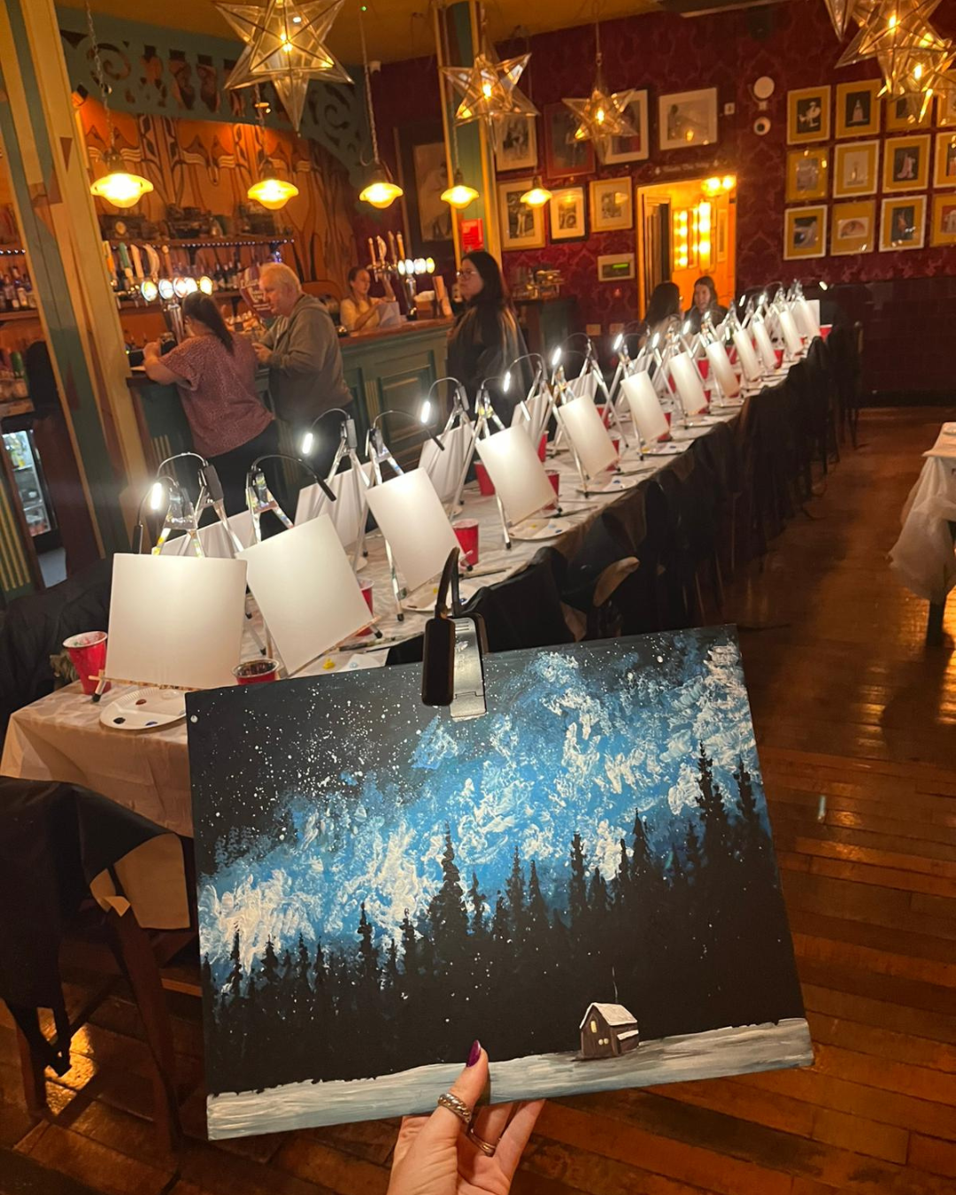 The Paint Club Facebook ad: Perfect for solo creatives, couples & groups
