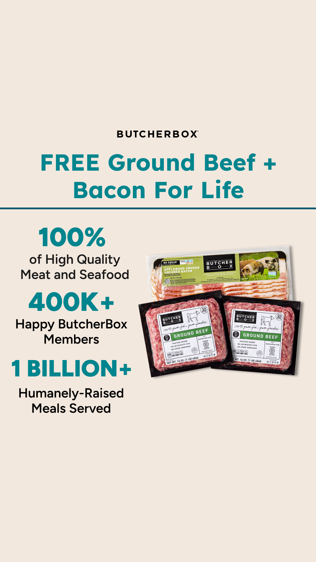 ButcherBox Facebook ad