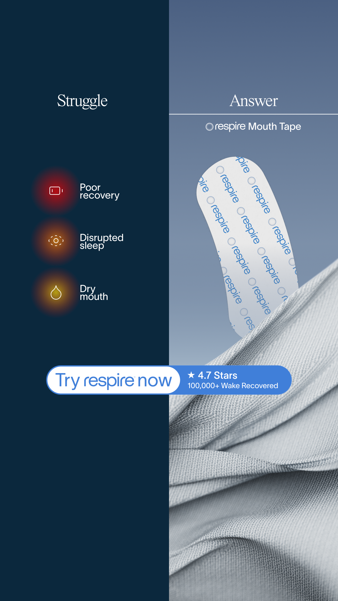 Try Respire Facebook ad