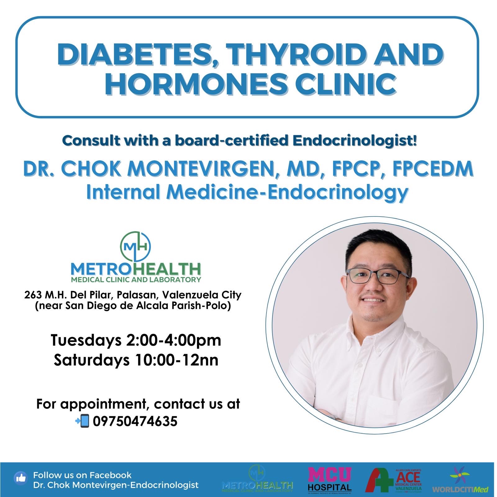 MetroHealth Medical Clinic and Laboratory Facebook ad: Endocrinologist
