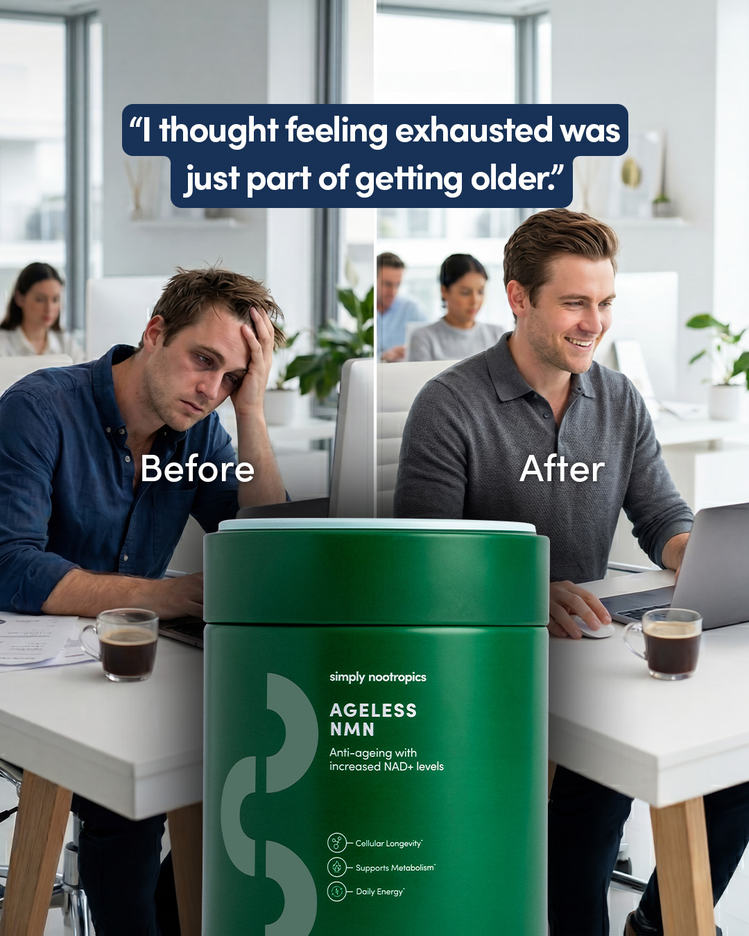 Simply Nootropics Facebook ad
