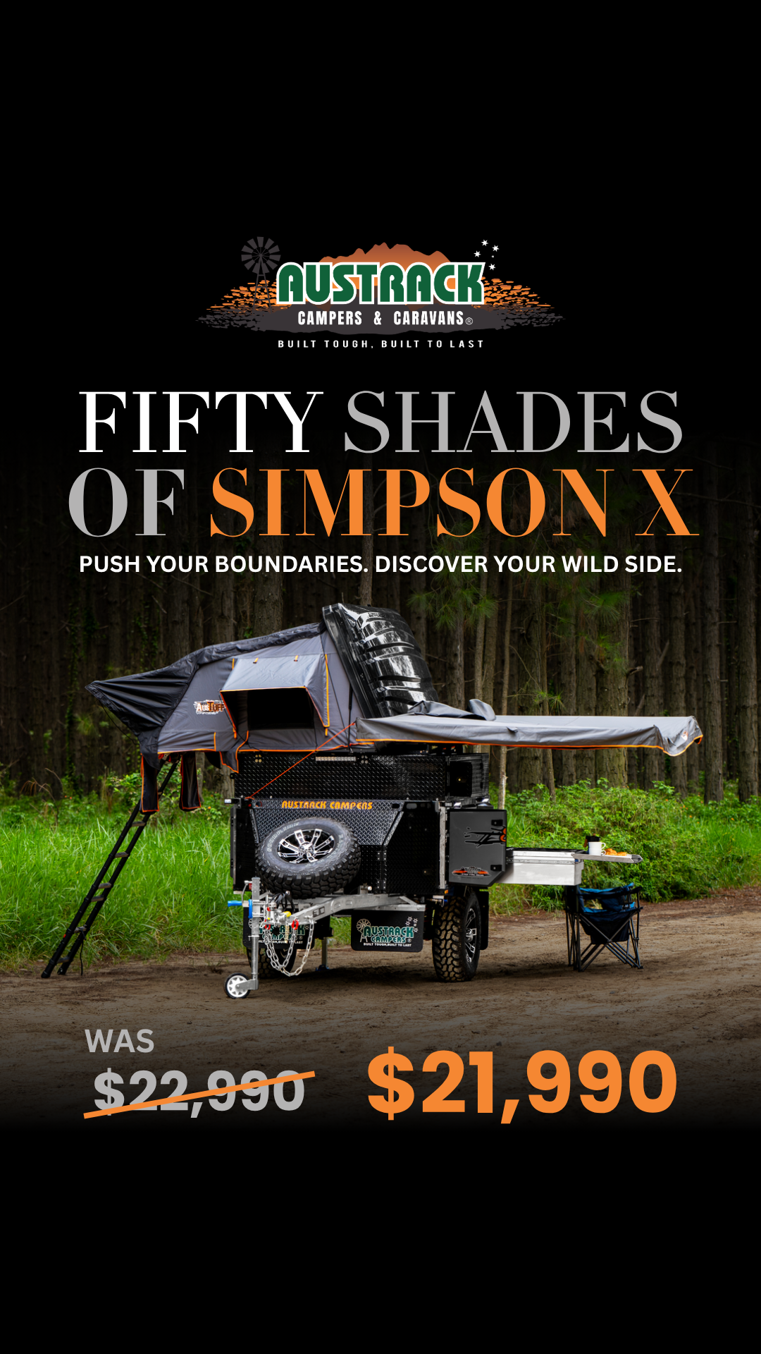 Austrack Campers Facebook ad
