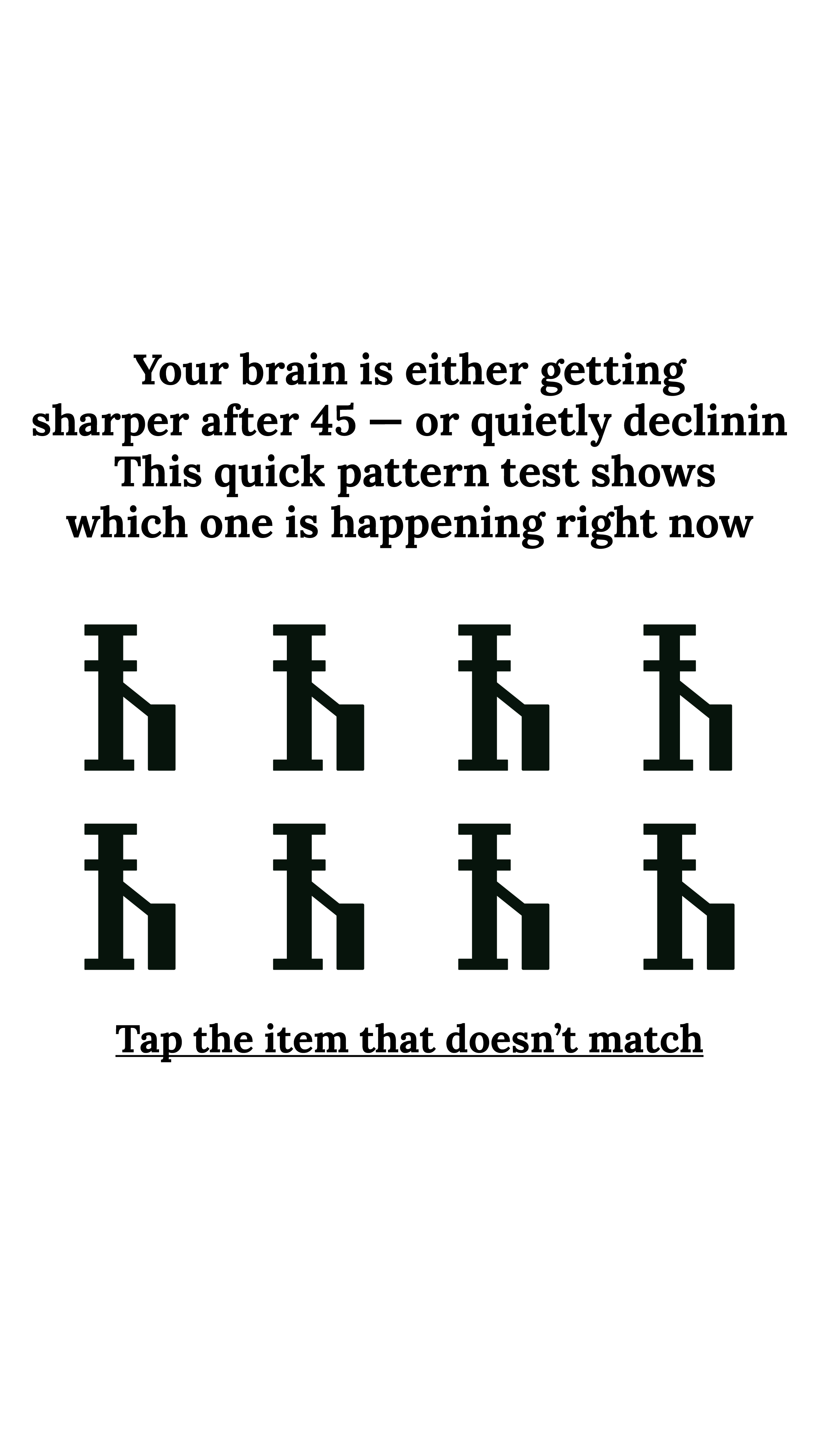 Brain Health Check Facebook ad