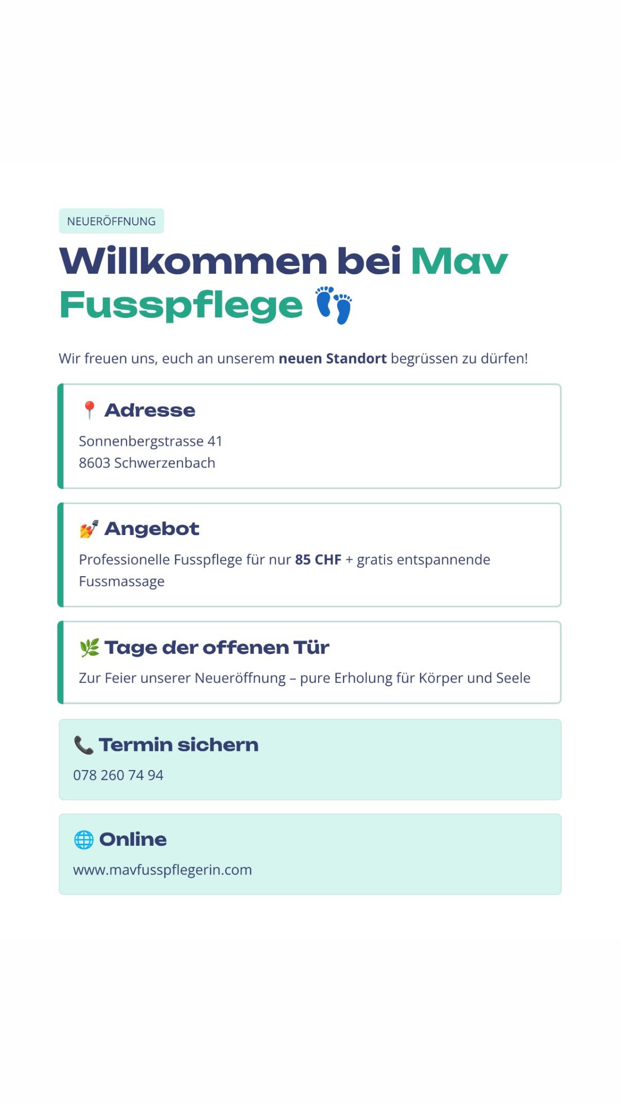 mavfusspflegerin Facebook ad from Mar 5, 2026