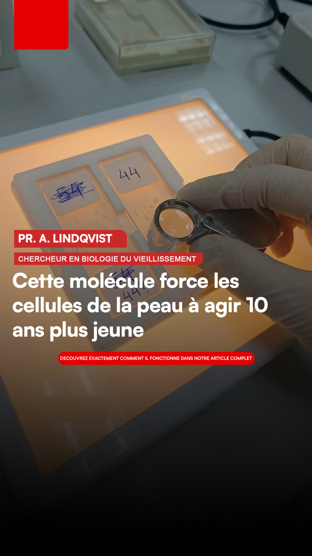La Revue Beauté Facebook ad: Cette molécule force les cellules de la peau à agir 10 ans…