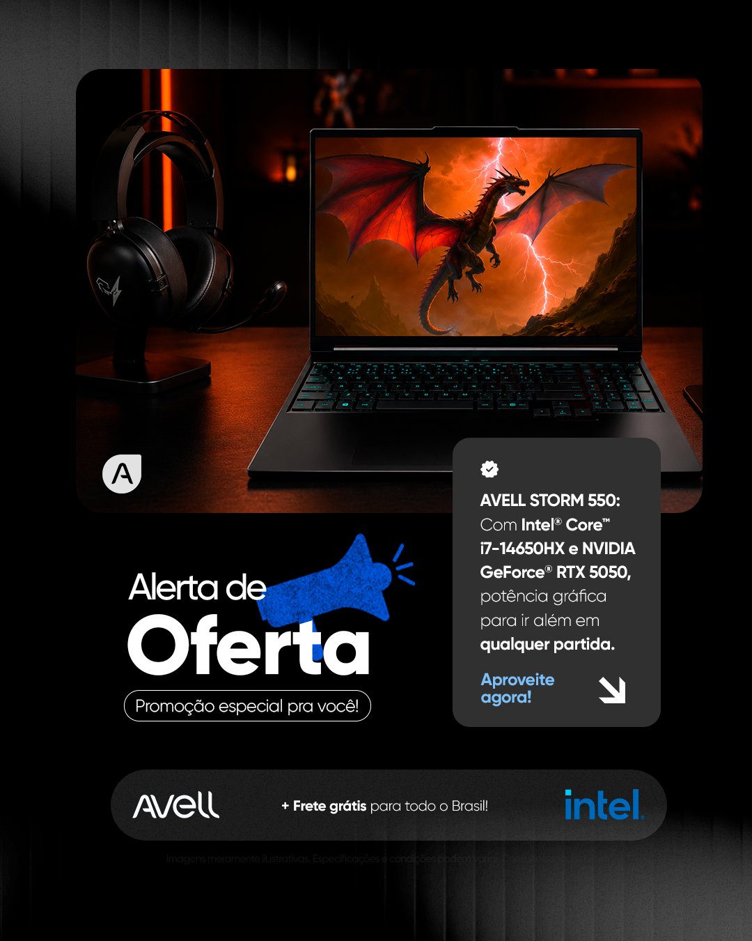 Avell Notebooks Facebook ad