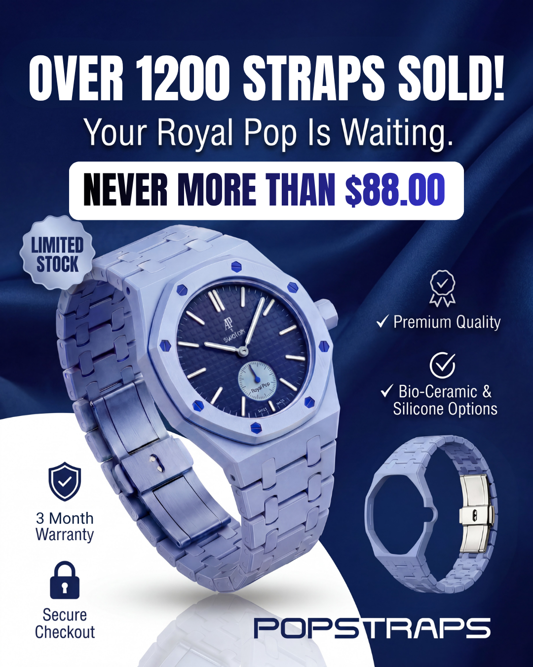 Popstraps Facebook ad