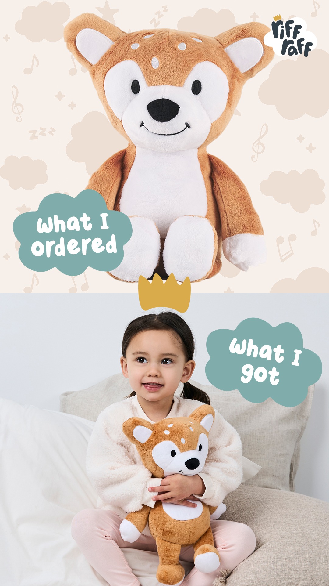 RIFF RAFF SLEEP TOYS Facebook ad