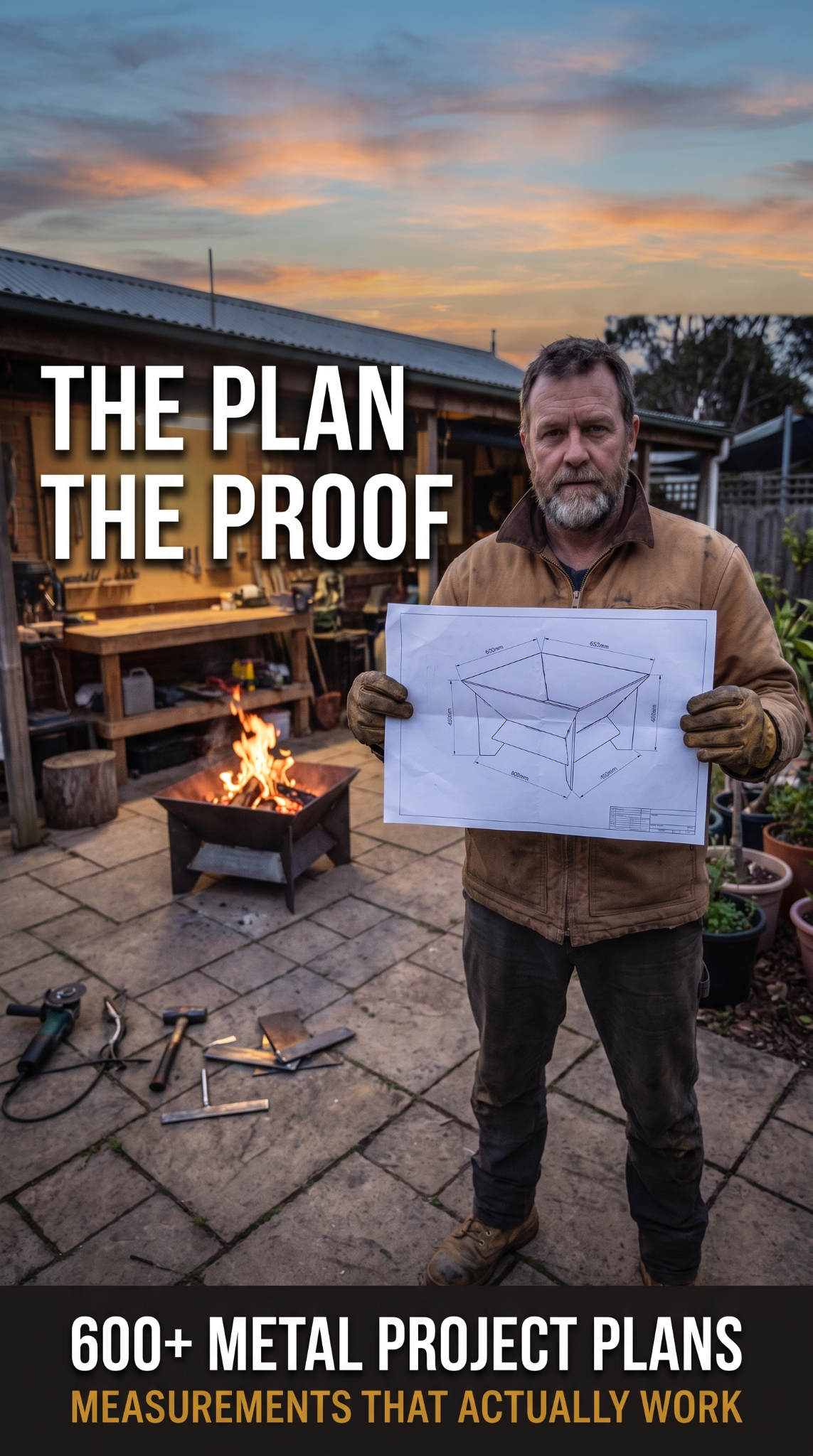 Master Crafts DIY Facebook ad: Build Metal Furniture That Lasts 40+ Years