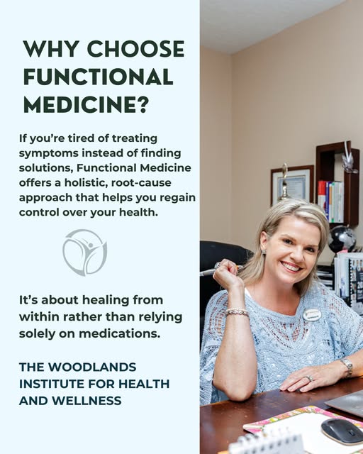 The Woodlands Institute for Health & Wellness Facebook ad: Find the Root Cause