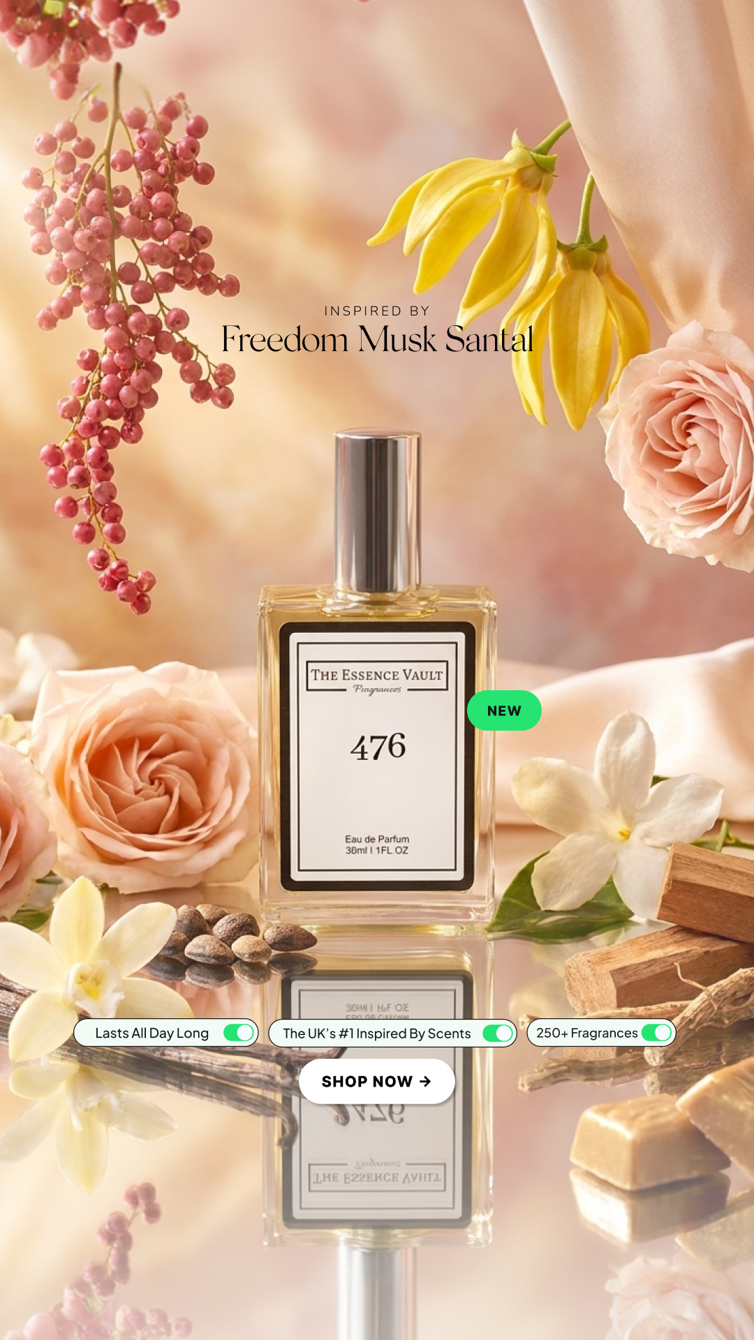 The Essence Vault Facebook ad