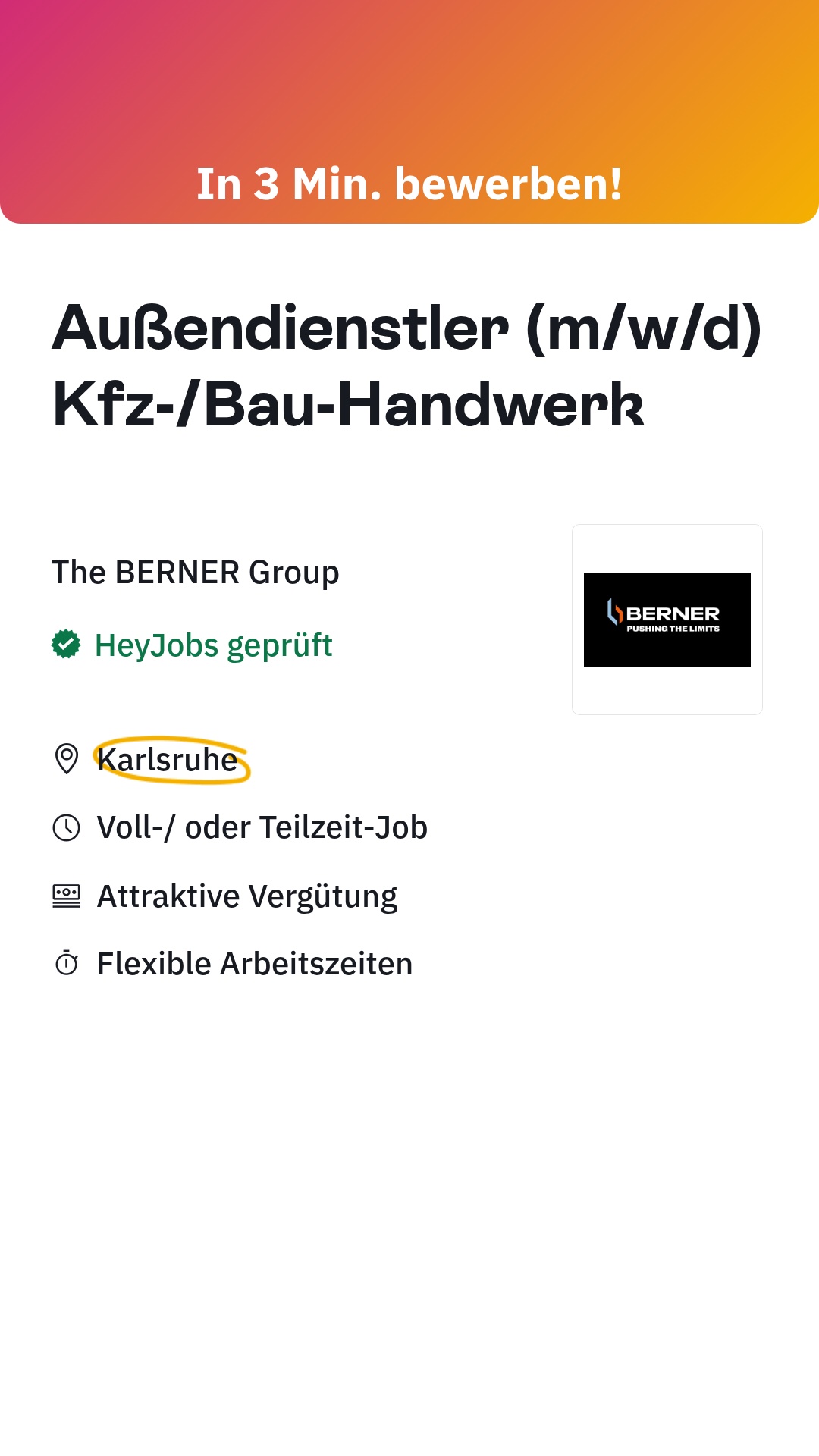 HeyJobs - Jobmöglichkeiten in der Umgebung Facebook ad from Jul 7, 2026