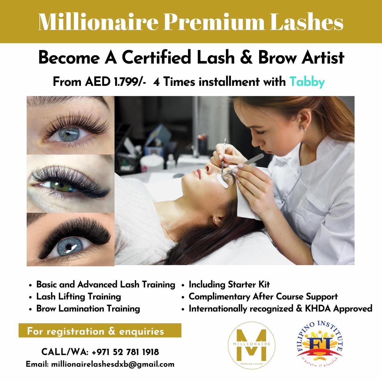 Millionaire Premium Lashes Facebook ad: Hello guys!