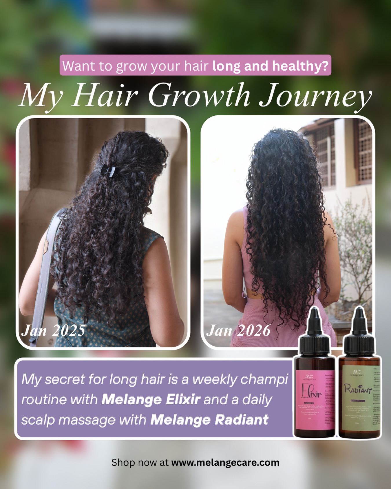 Melange Care Products Facebook ad