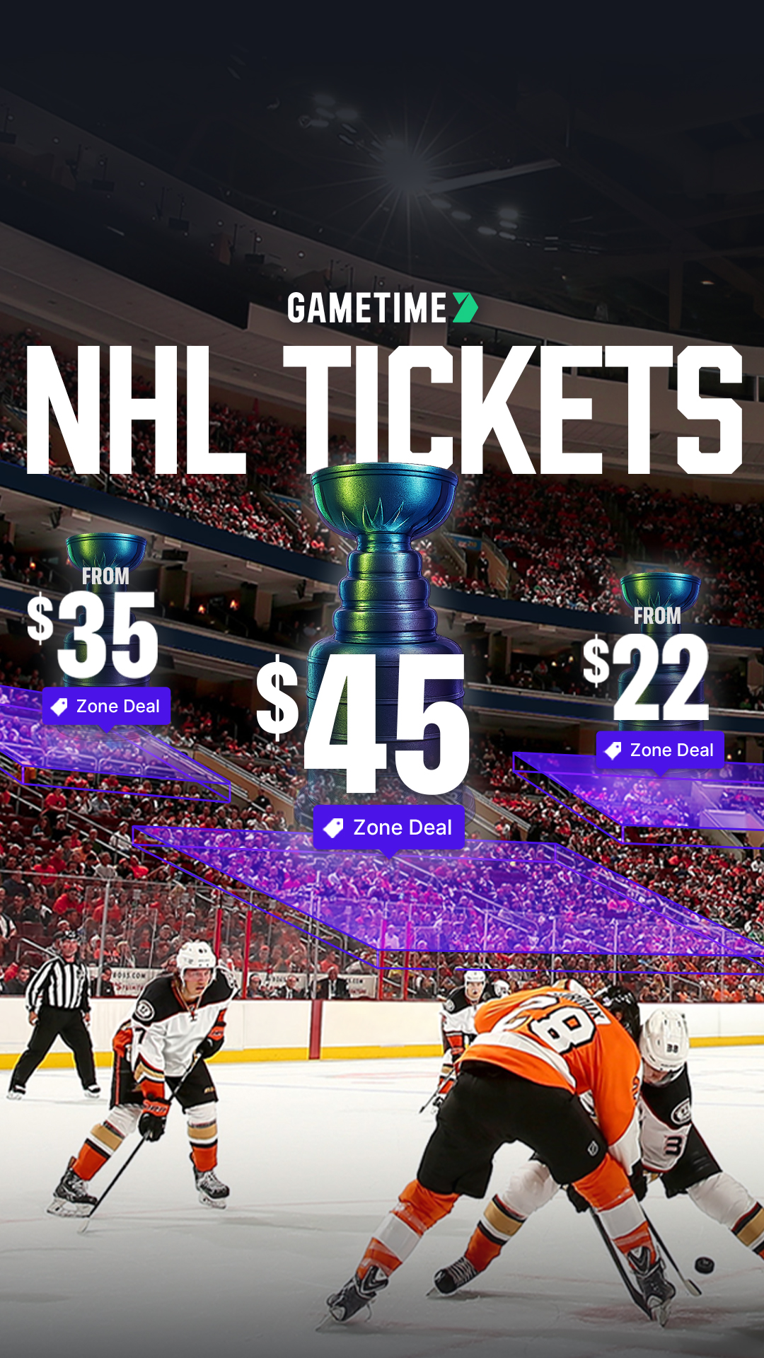 Gametime Facebook ad