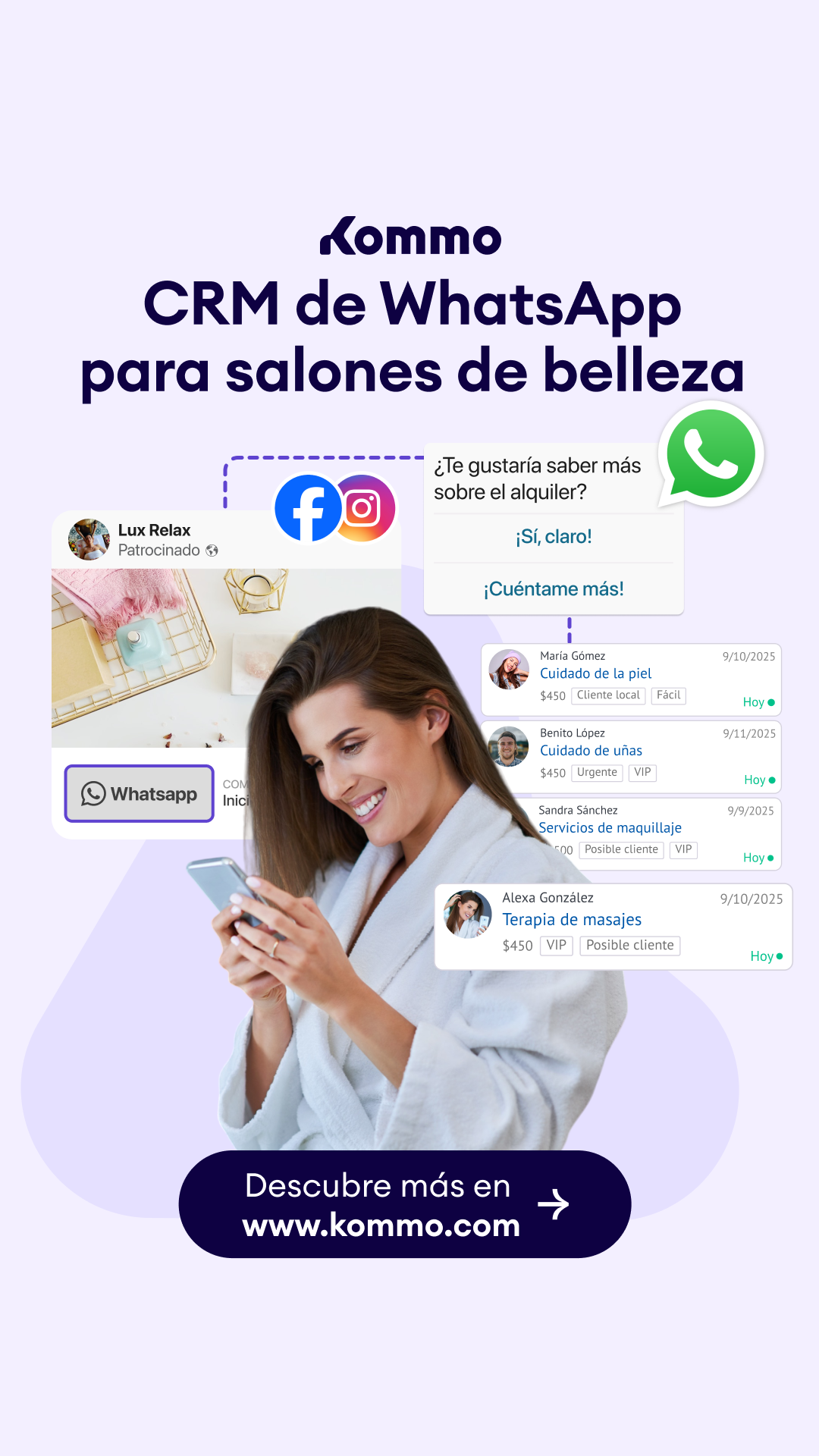 Kommo Español Facebook ad
