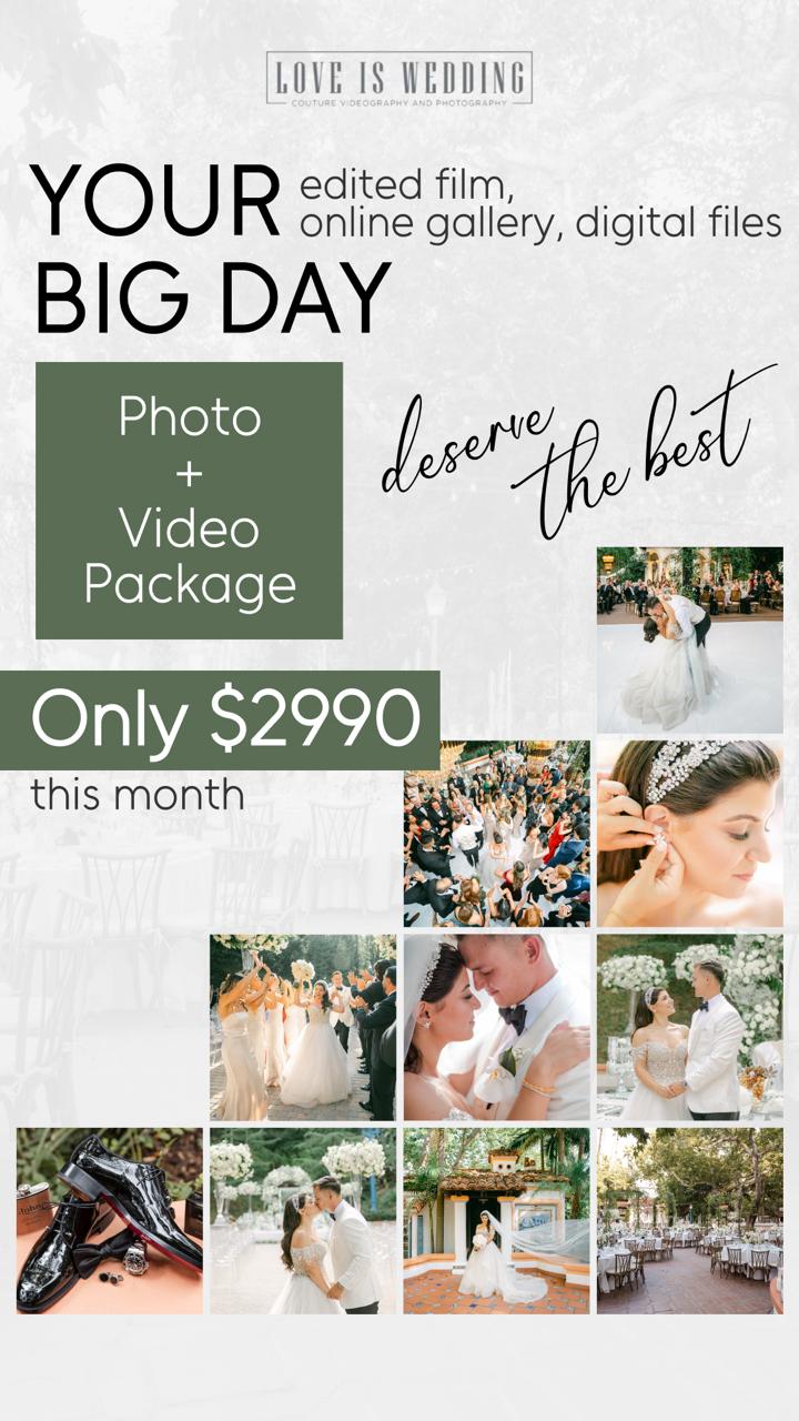 Love Is Wedding Videography and Photography Facebook ad