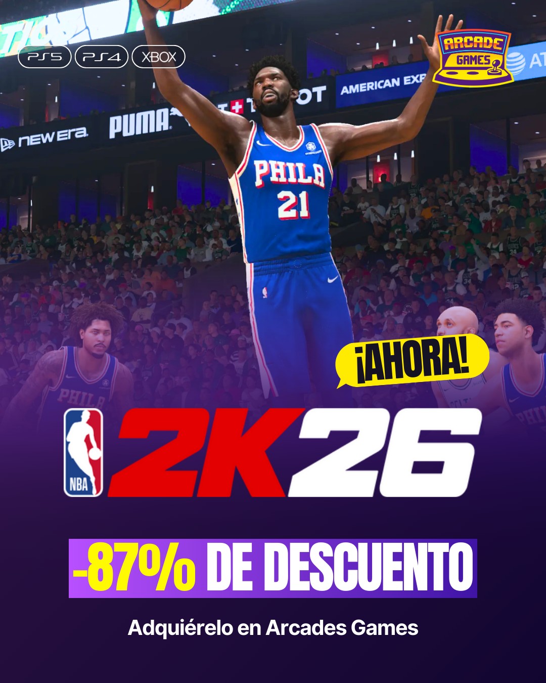 Arcade Games Facebook ad