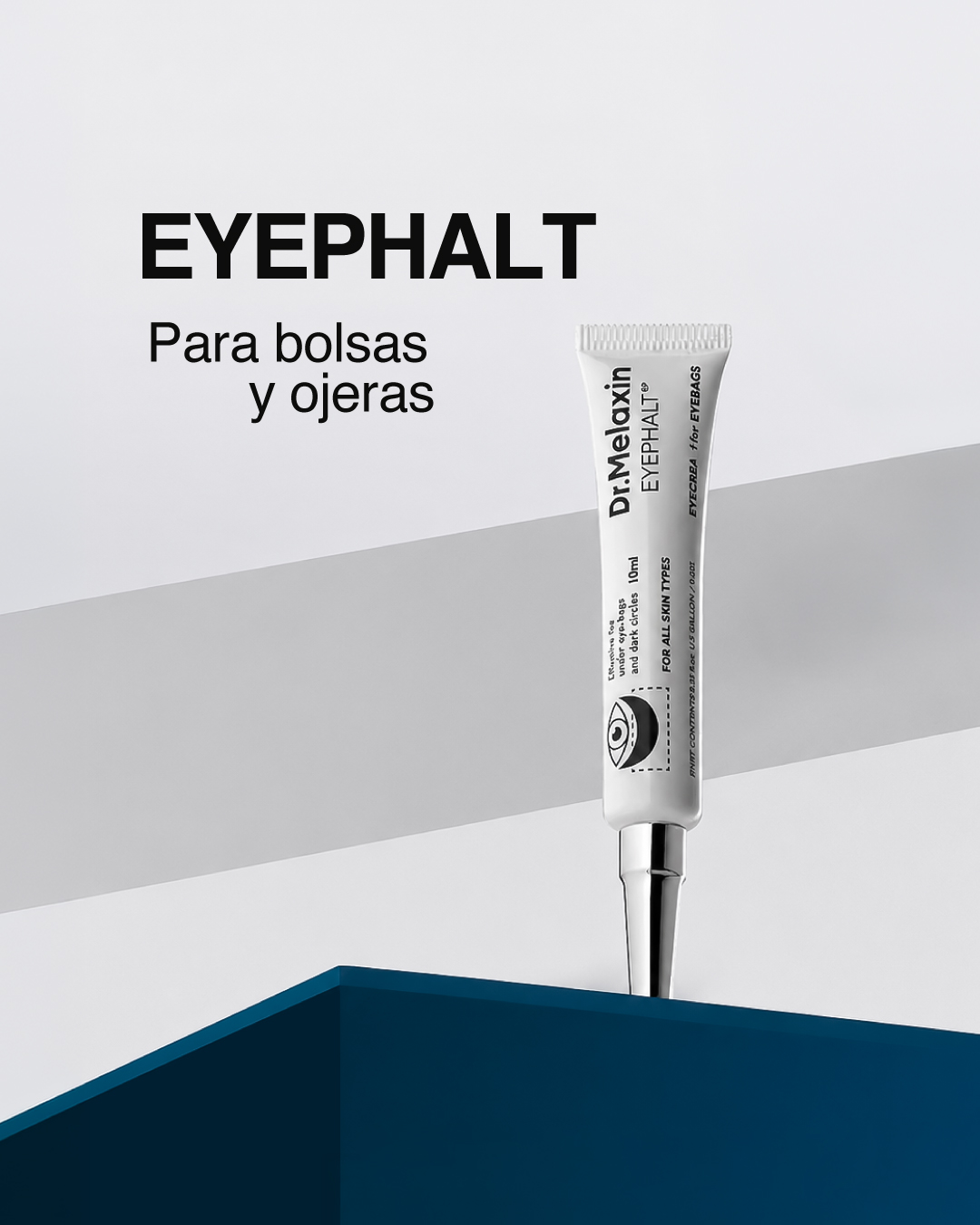 Dr.Melaxin Ecuador Facebook ad: Bolsas, ojeras y líneas finas visiblemente reducidas.