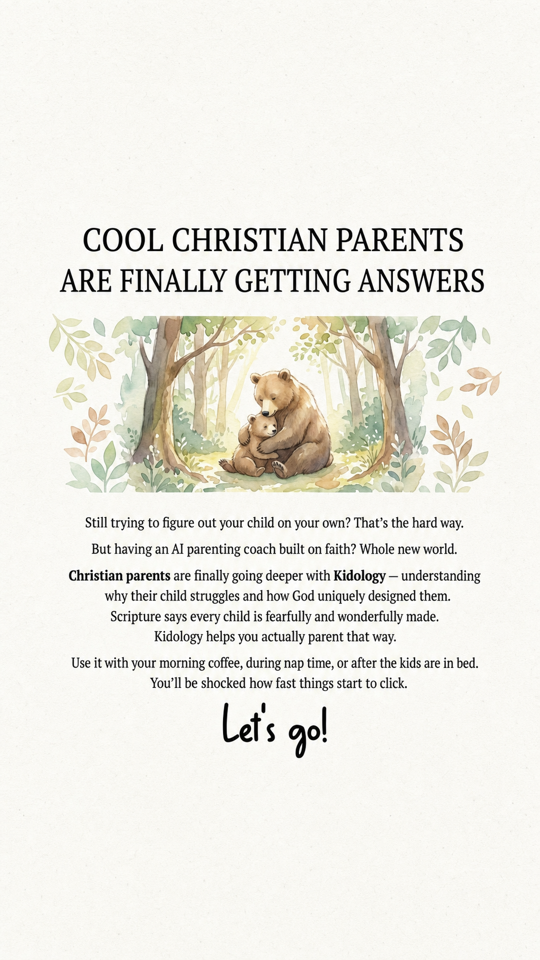 Kidology - Raising with faith Facebook ad