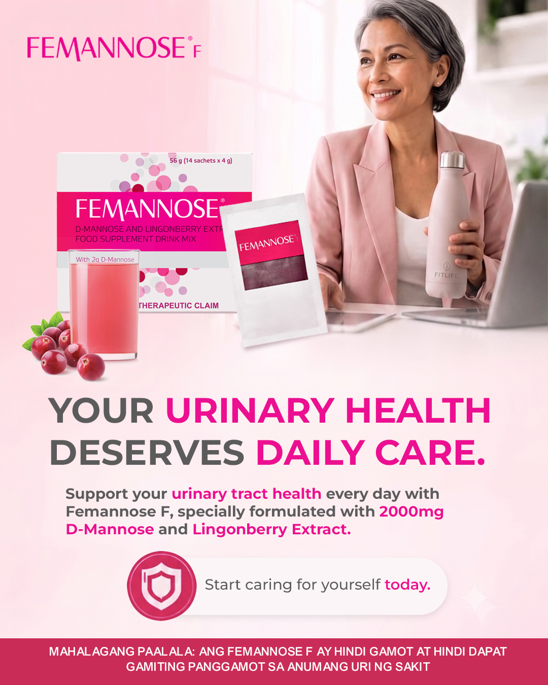 Femannose F Facebook ad: Did you know?
