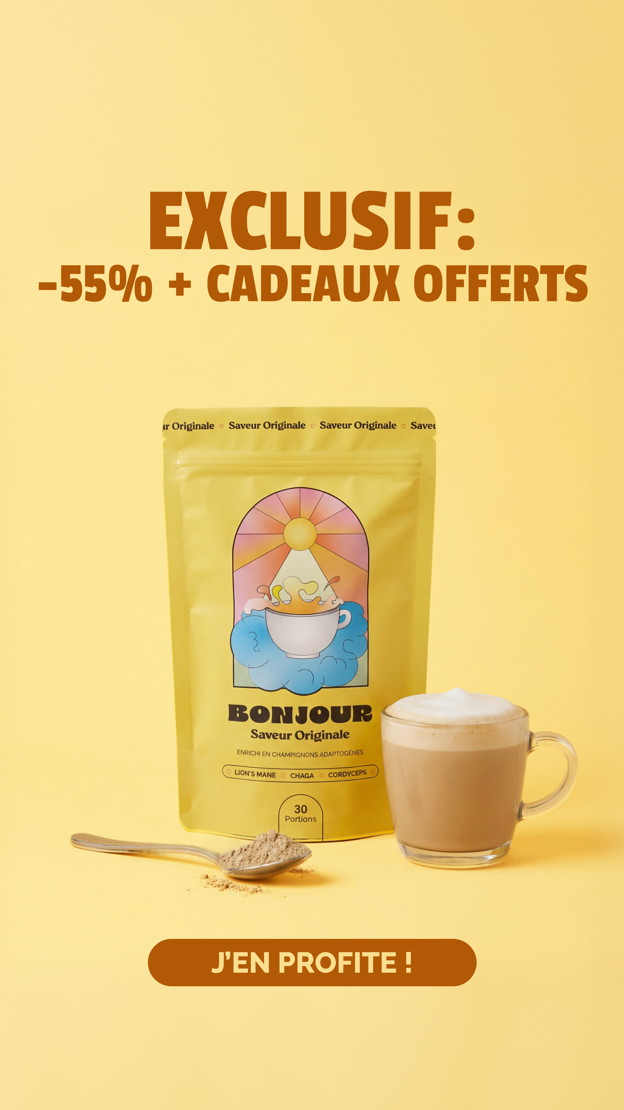 Bonjour Facebook ad