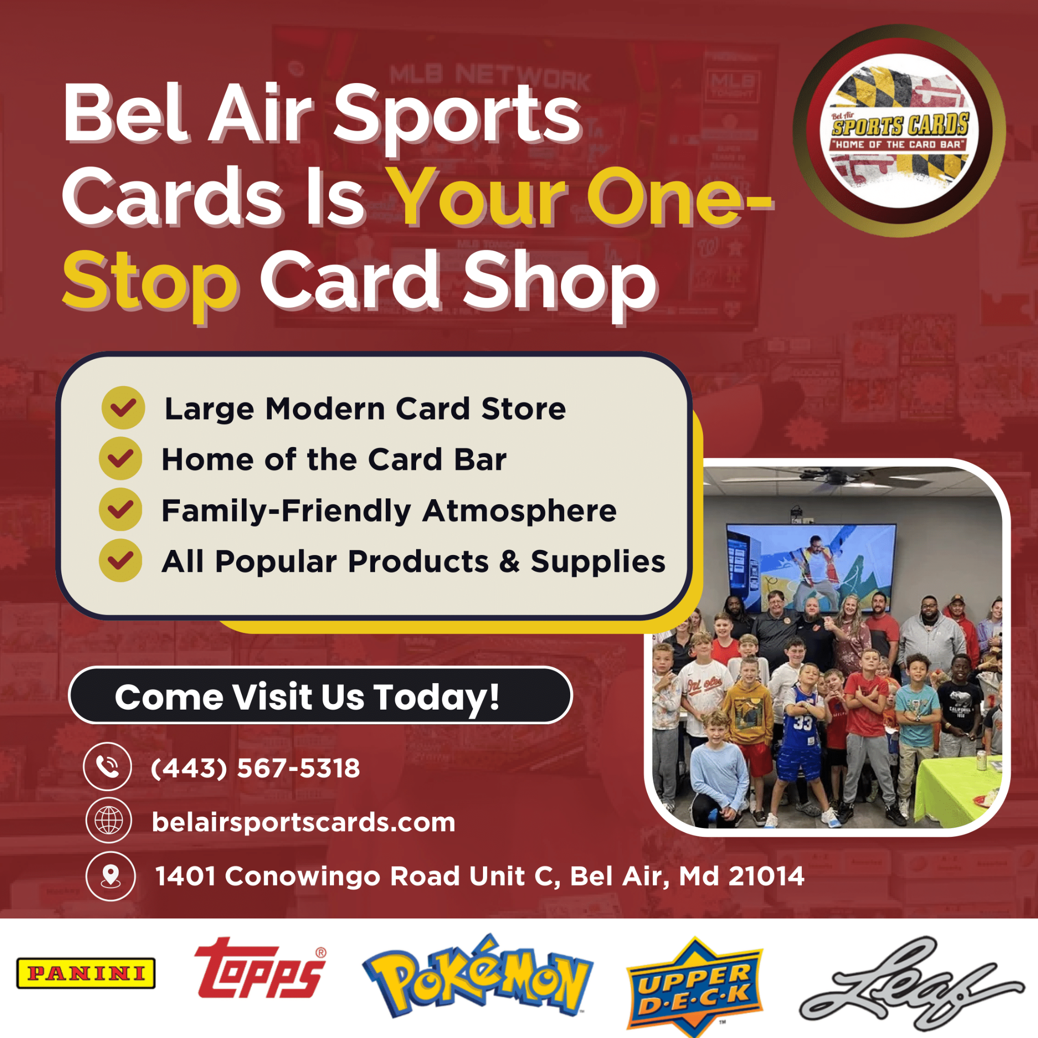 Bel Air Sports Cards Facebook ad: Bel Air Sports Cards - The Home Of The Card Bar