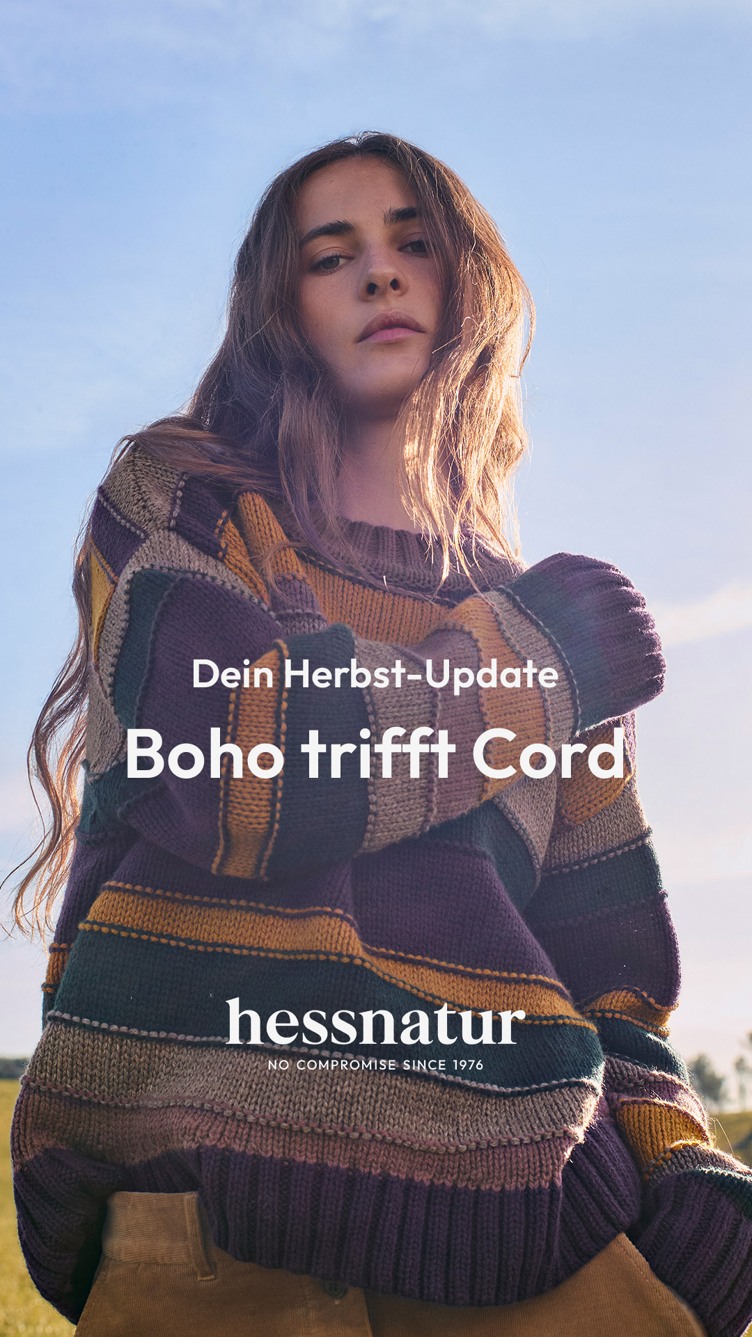 hessnatur Facebook ad: Neue Looks für den Herbst