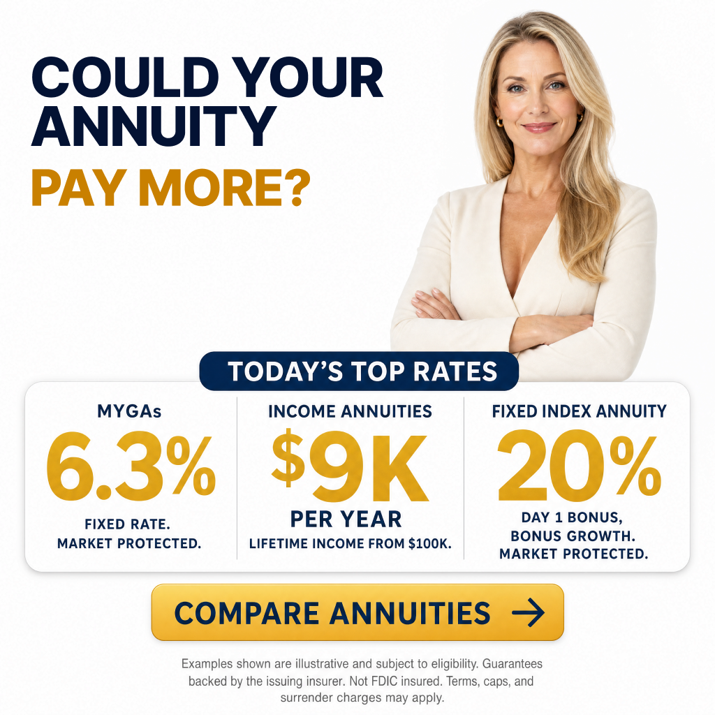 Goldfinch Insurance Facebook ad: Compare Annuities