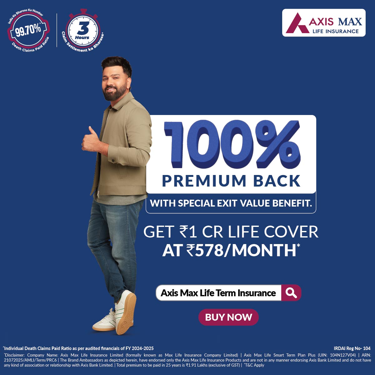 Axis Max Life Insurance Facebook ad
