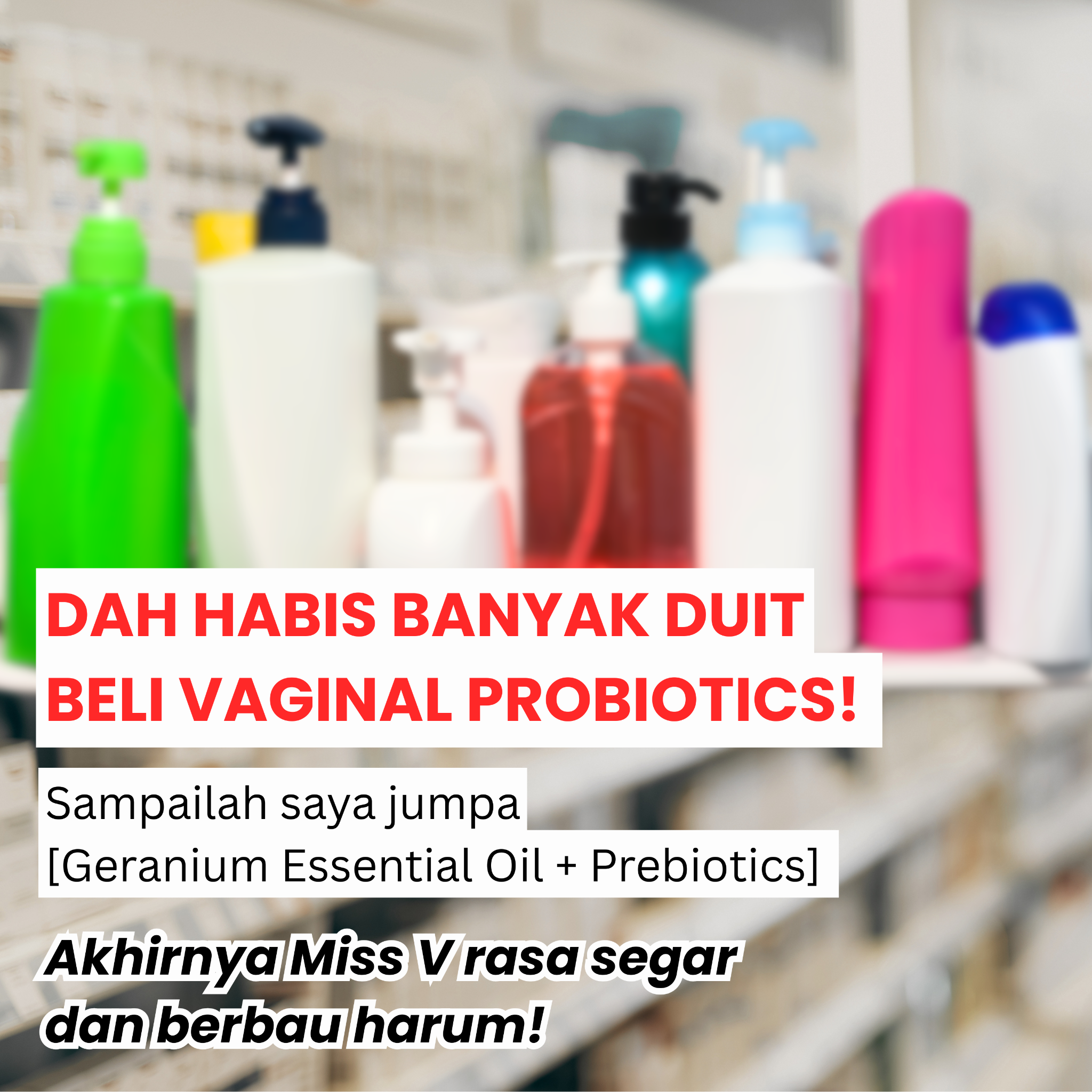 Pure51 - MY Facebook ad: Cara paling senang & cepat utk wangian Miss V!
