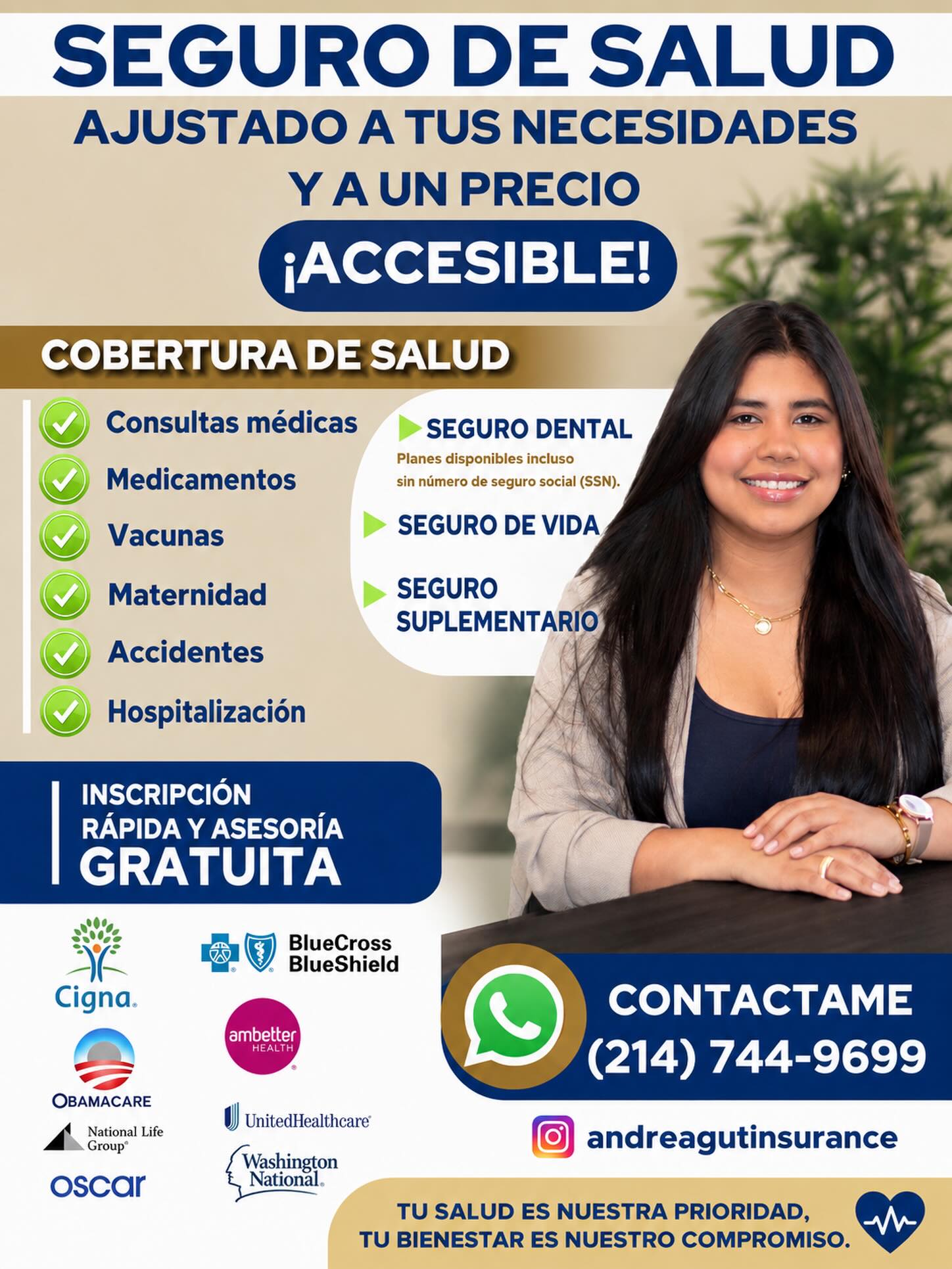 Andrea Gutiérrez / Insurance Broker Facebook ad