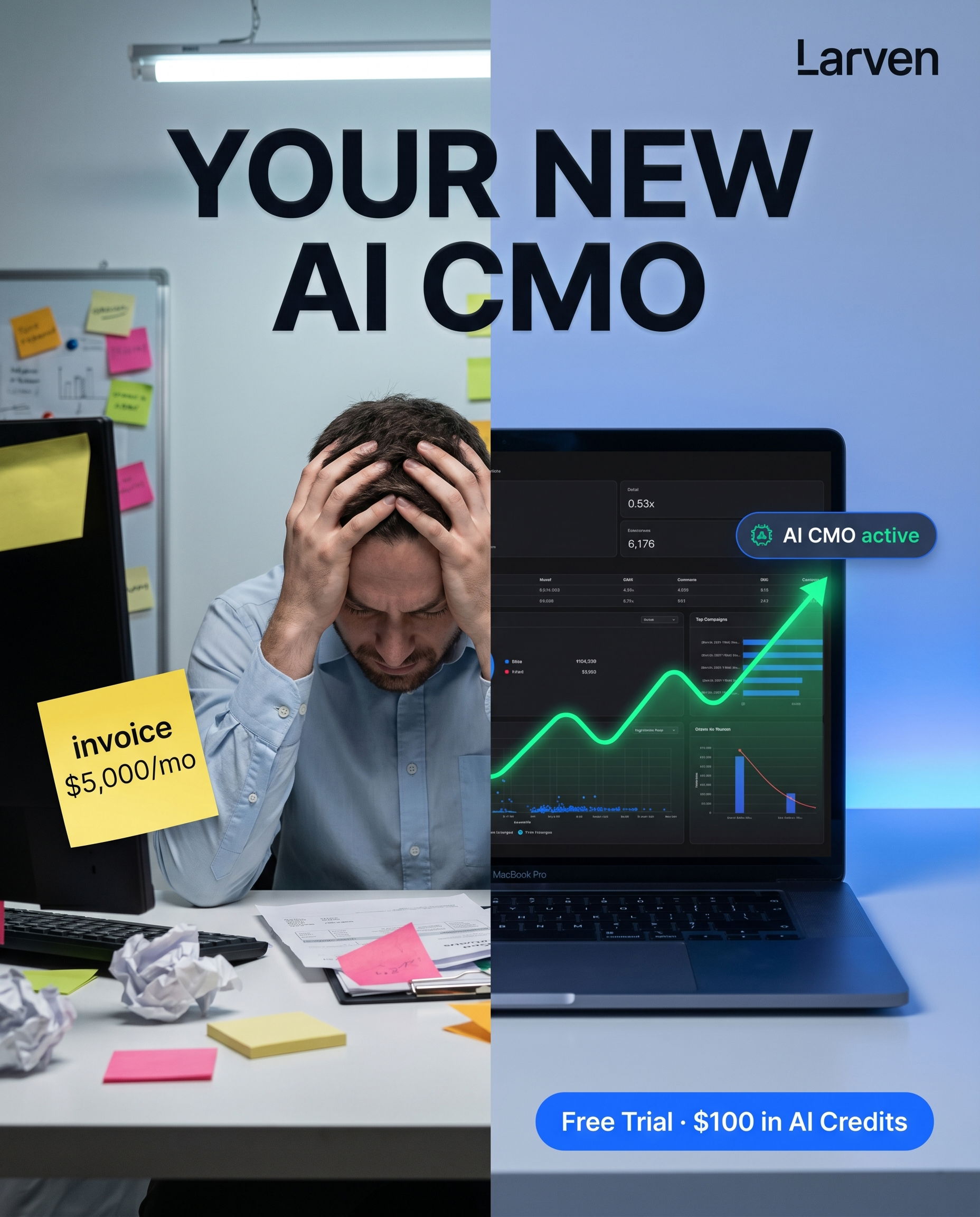 Larven AI Facebook ad