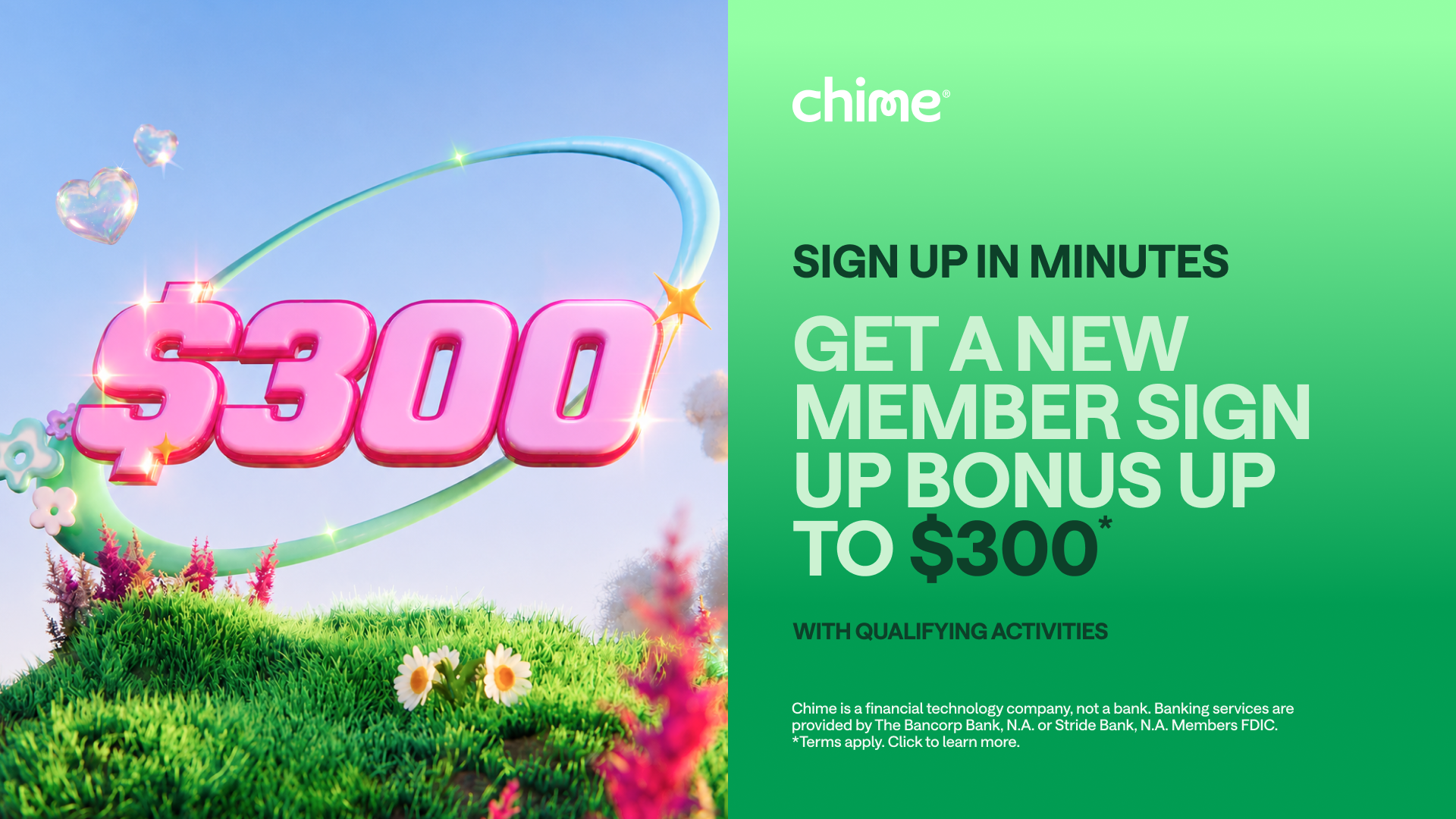 Chime Facebook ad
