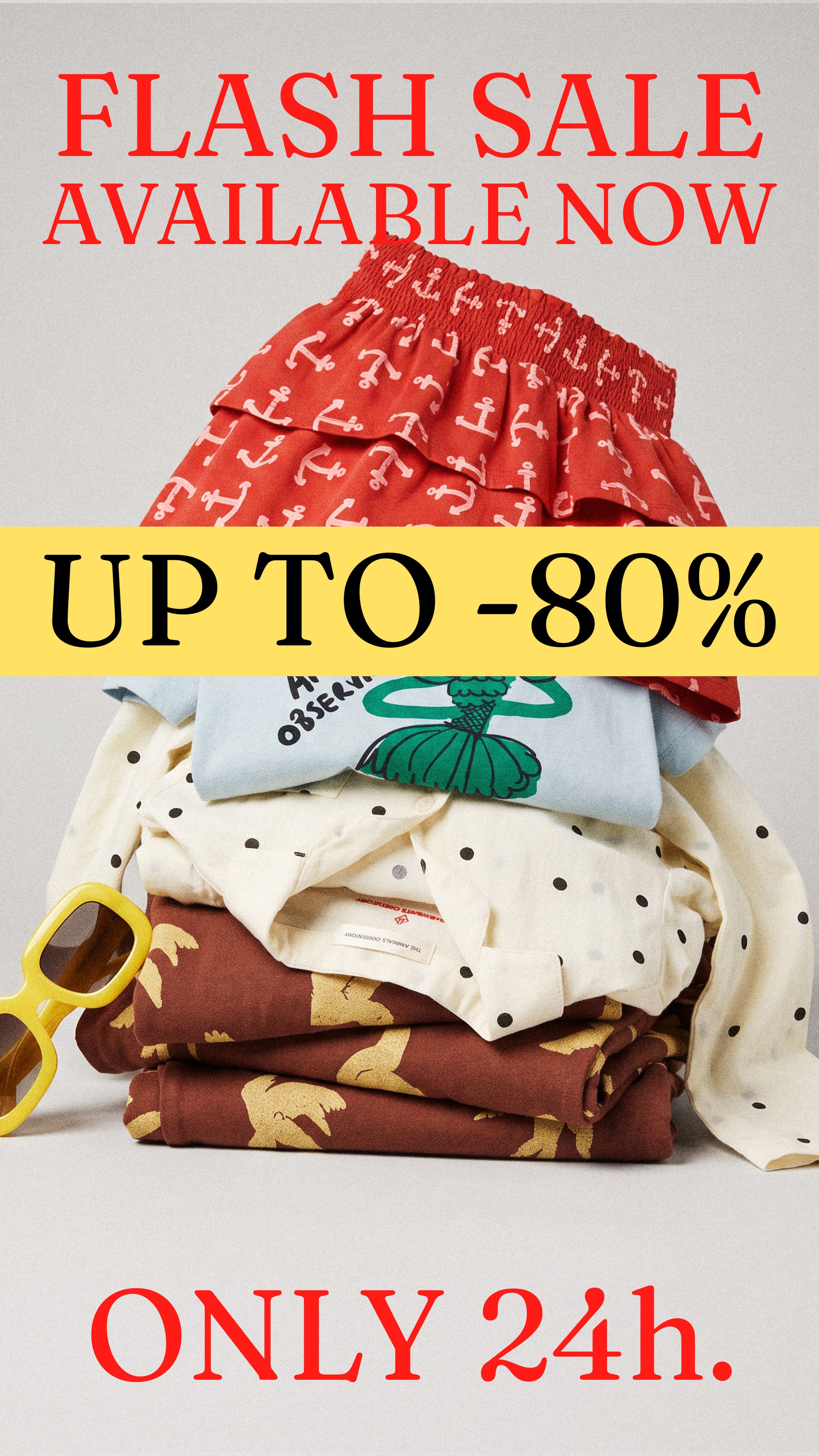The Animals Observatory Facebook ad: Flash Sale